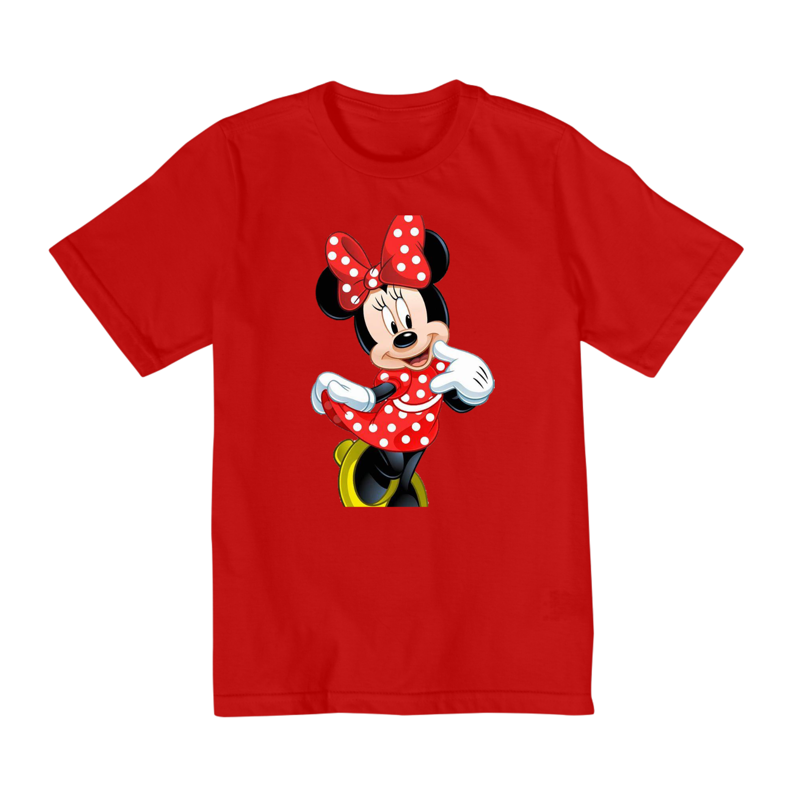 camisa infantil 10 ao 14 minnie desenho