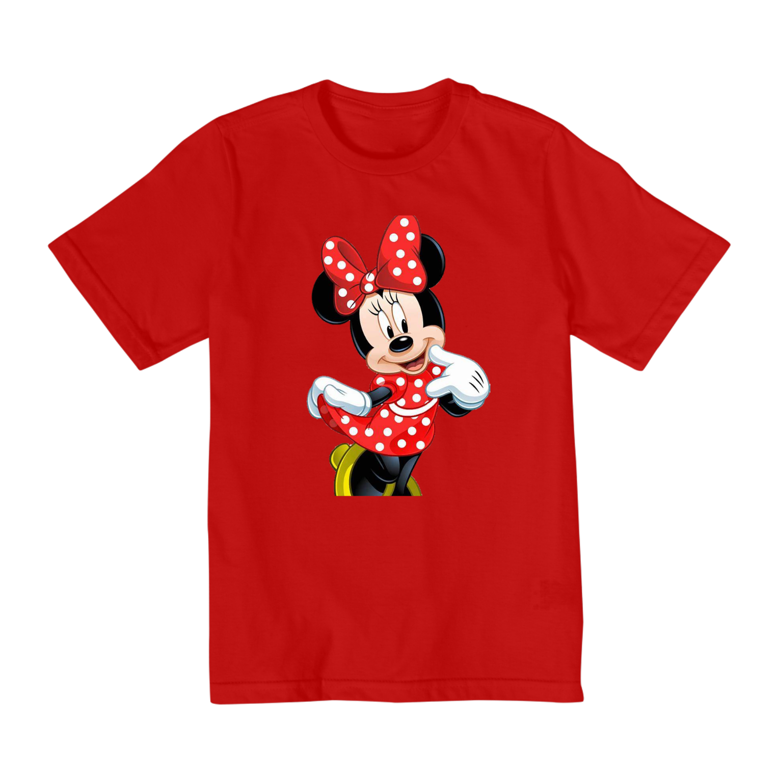 camisa infantil 2 ao 8 minnie mouse desenho