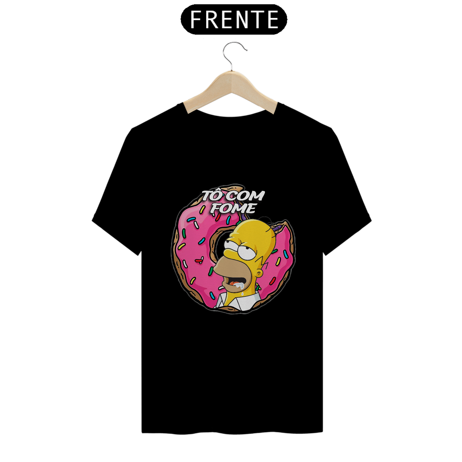 Nome do produto: T-shirt PREMIUM Simpsons - Tô com fome