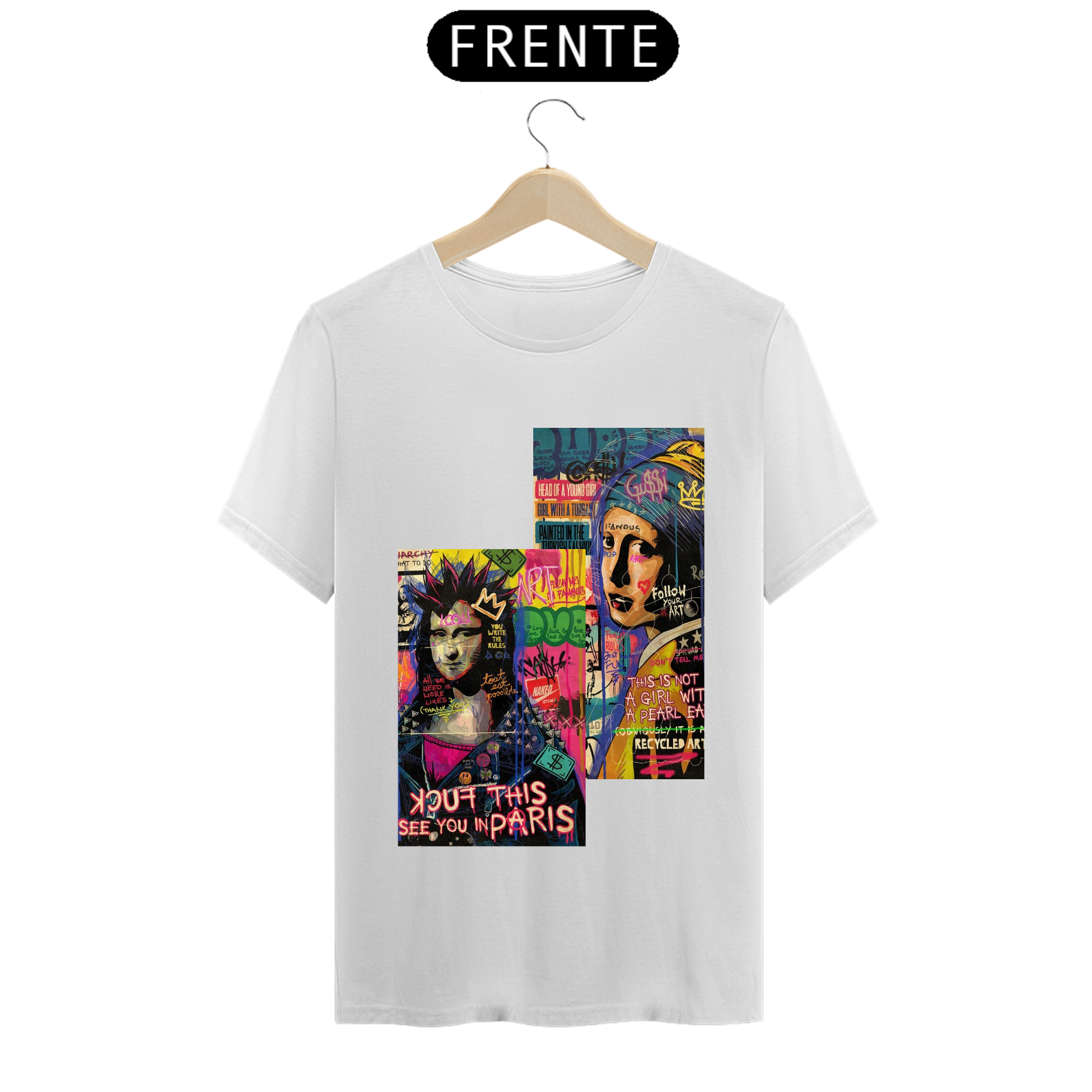 Camisa T-shirt - Branca Vintage