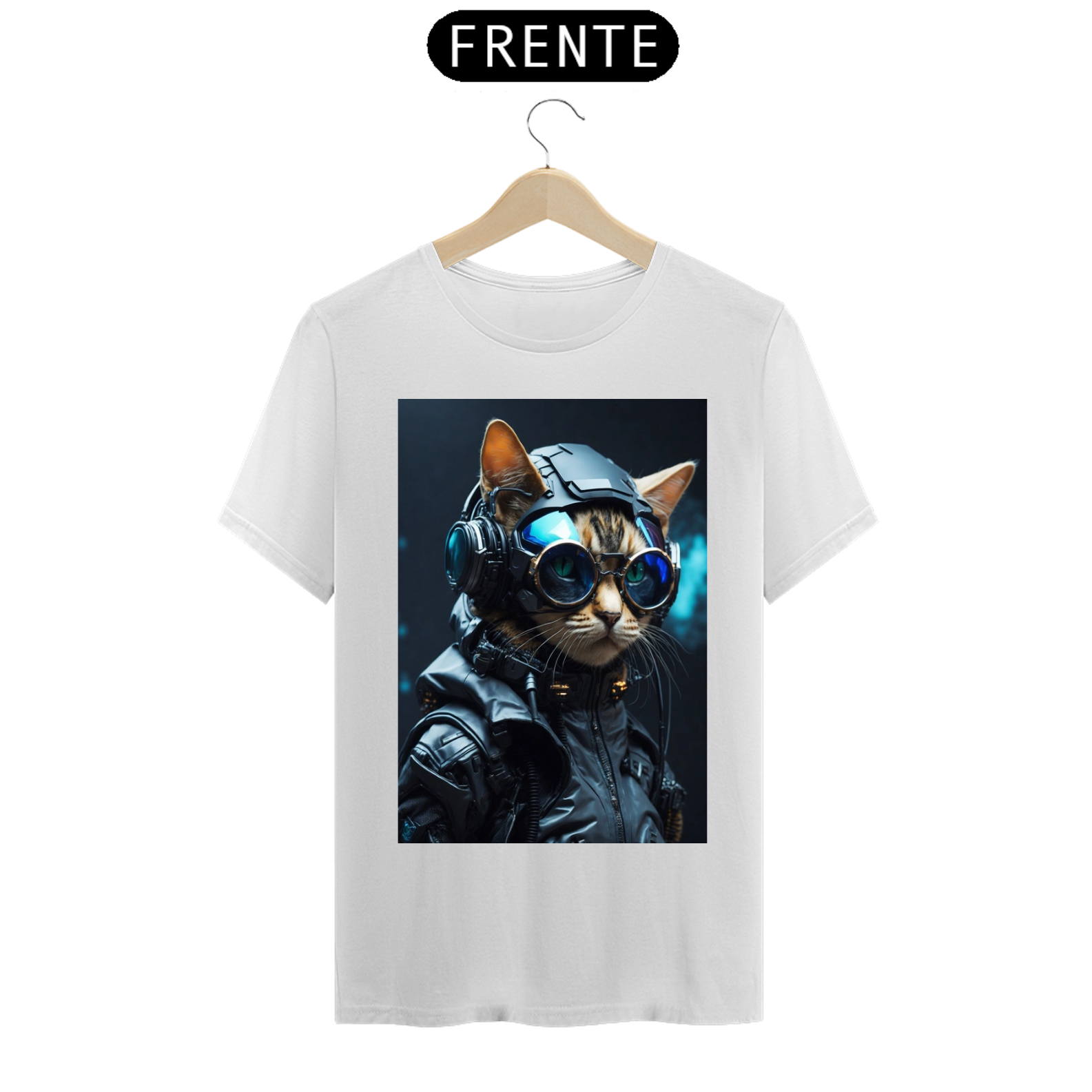 T-Shirt Classic gato futurista