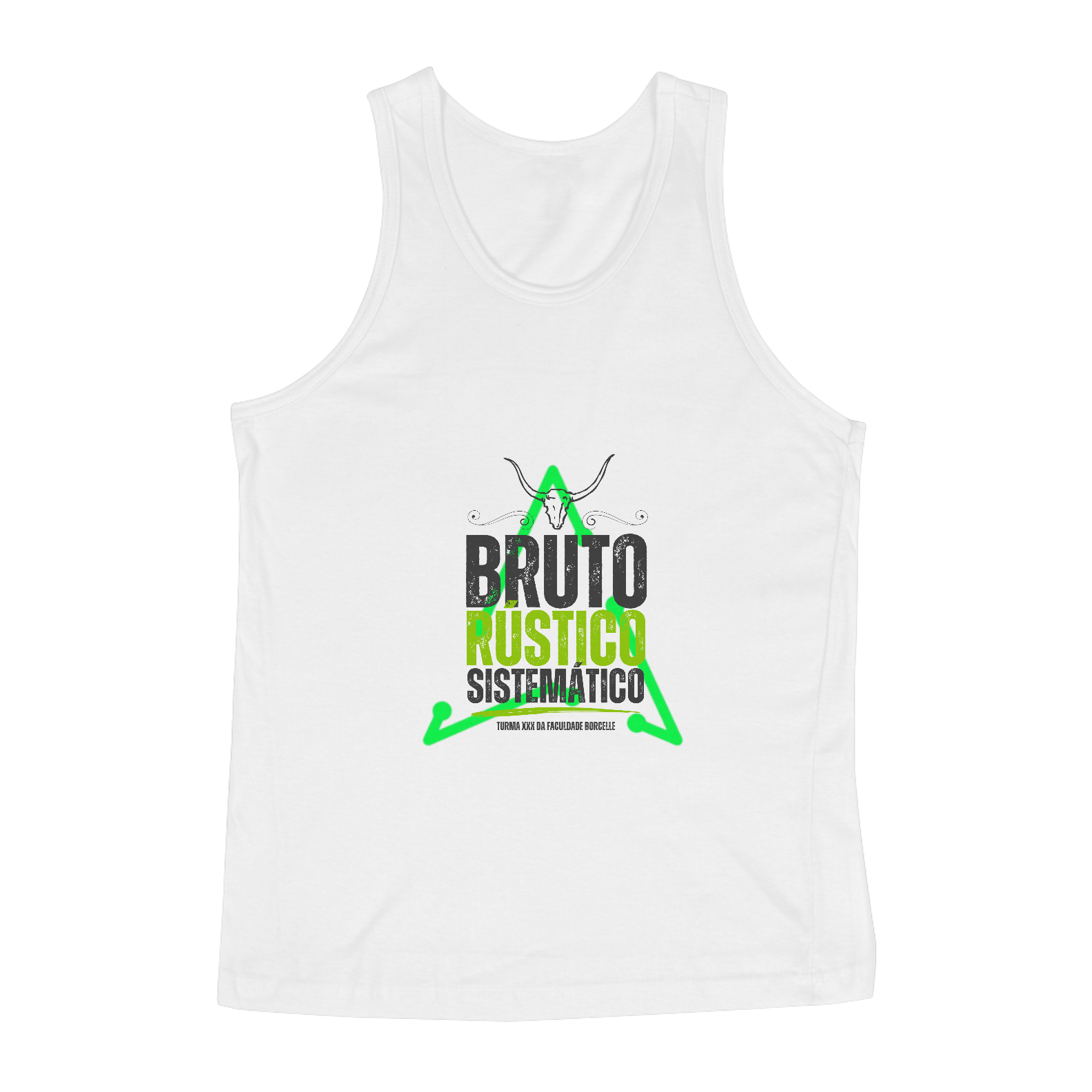 Regata Bruto Rústico Sistemático Verde Personalizado