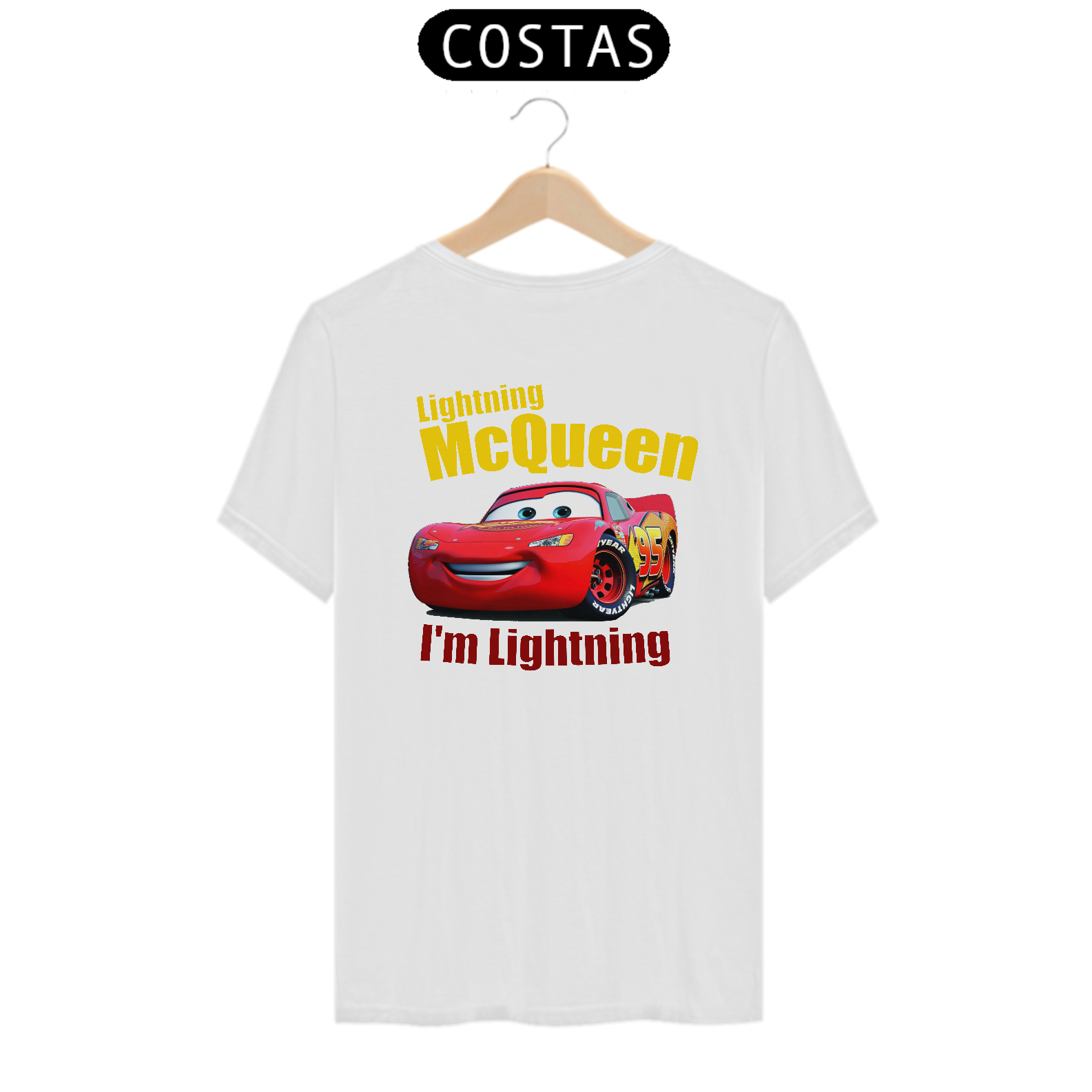 Nome do produto: Camisa Lightning McQueen