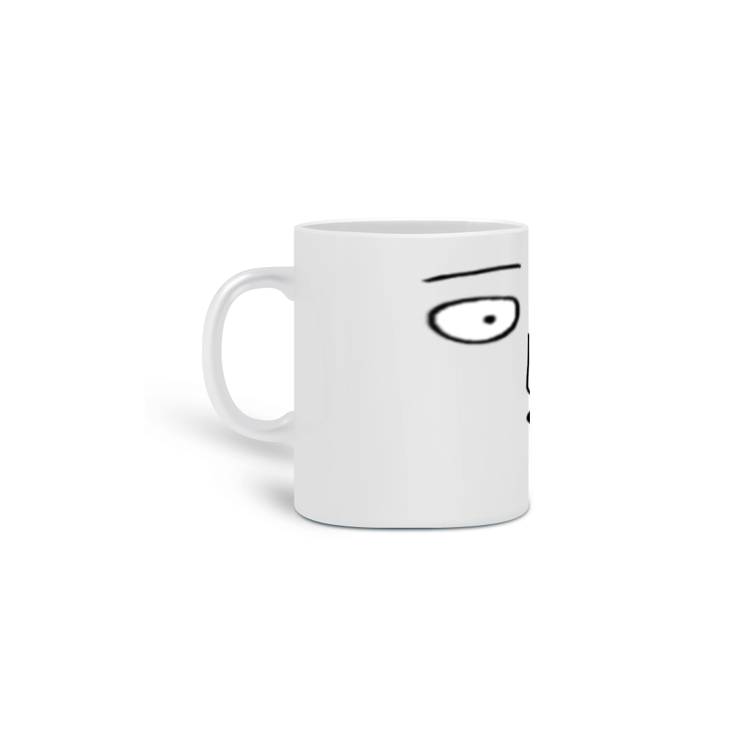 Caneca com o rosto do saitama