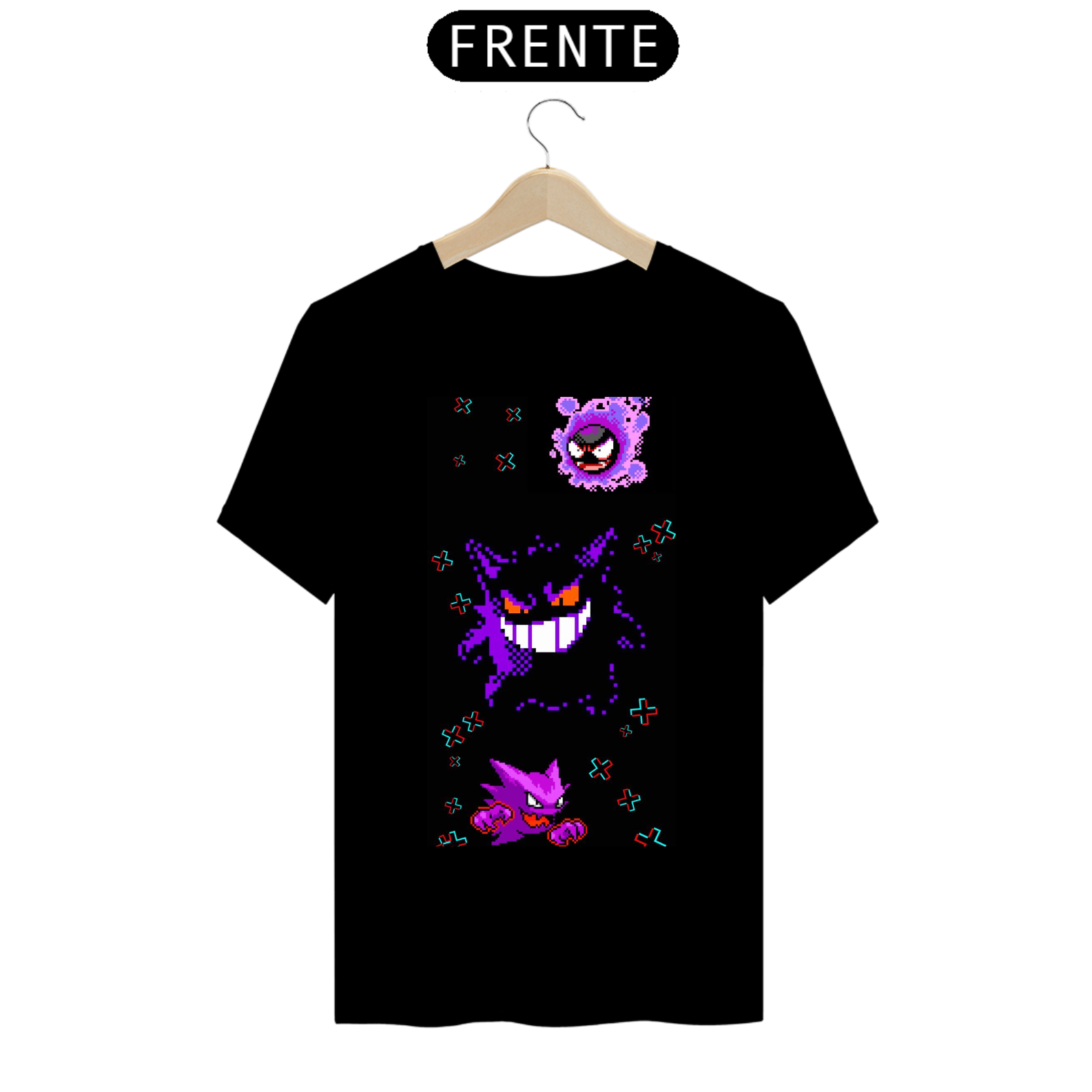 Nome do produto: Camisa Gengar Preta