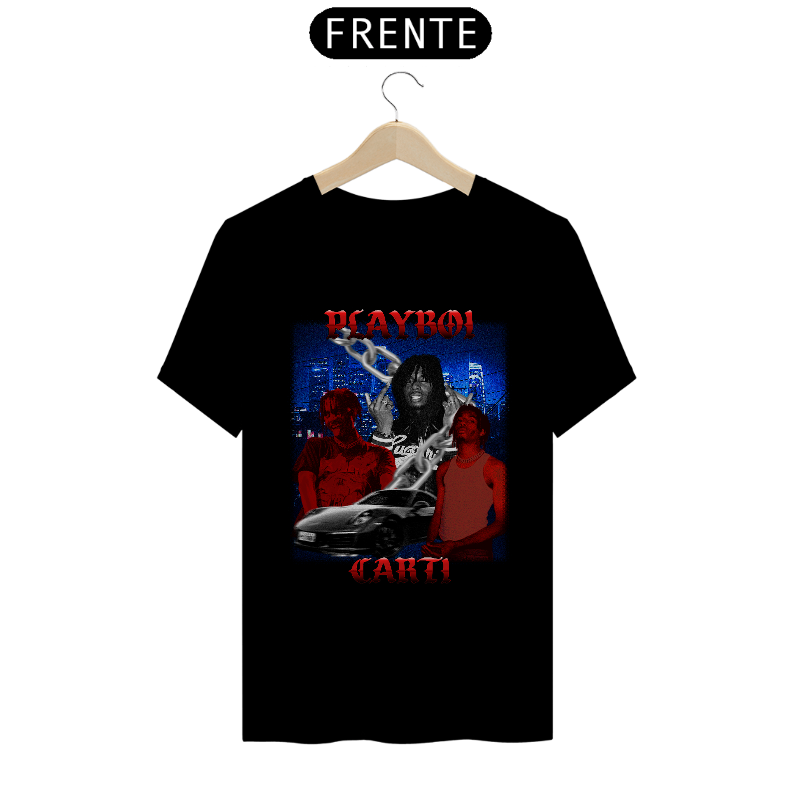 Nome do produto: T-SHIRT PLAYBOI CARTI