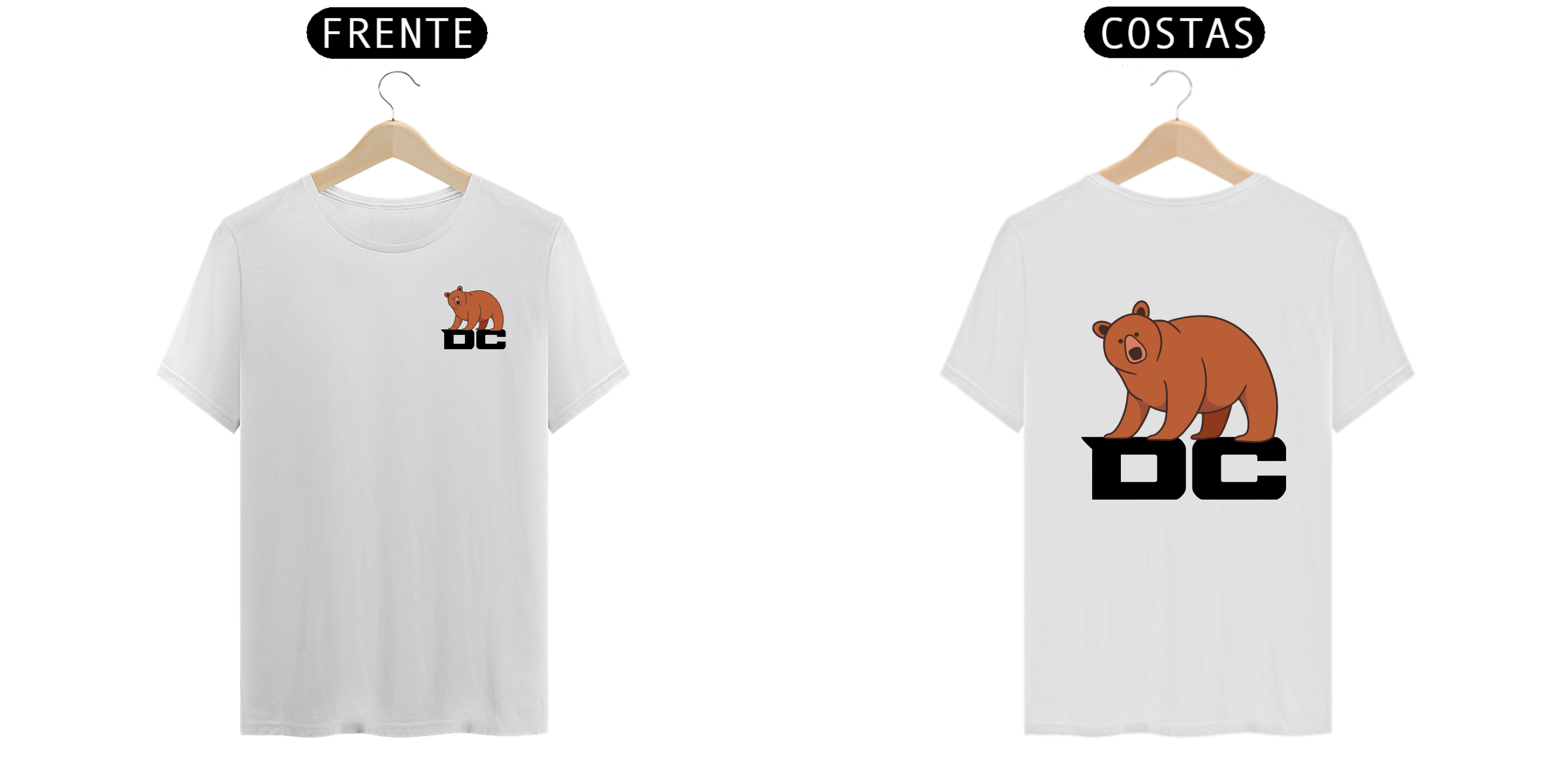 Nome do produto  Camiseta Branca Urso