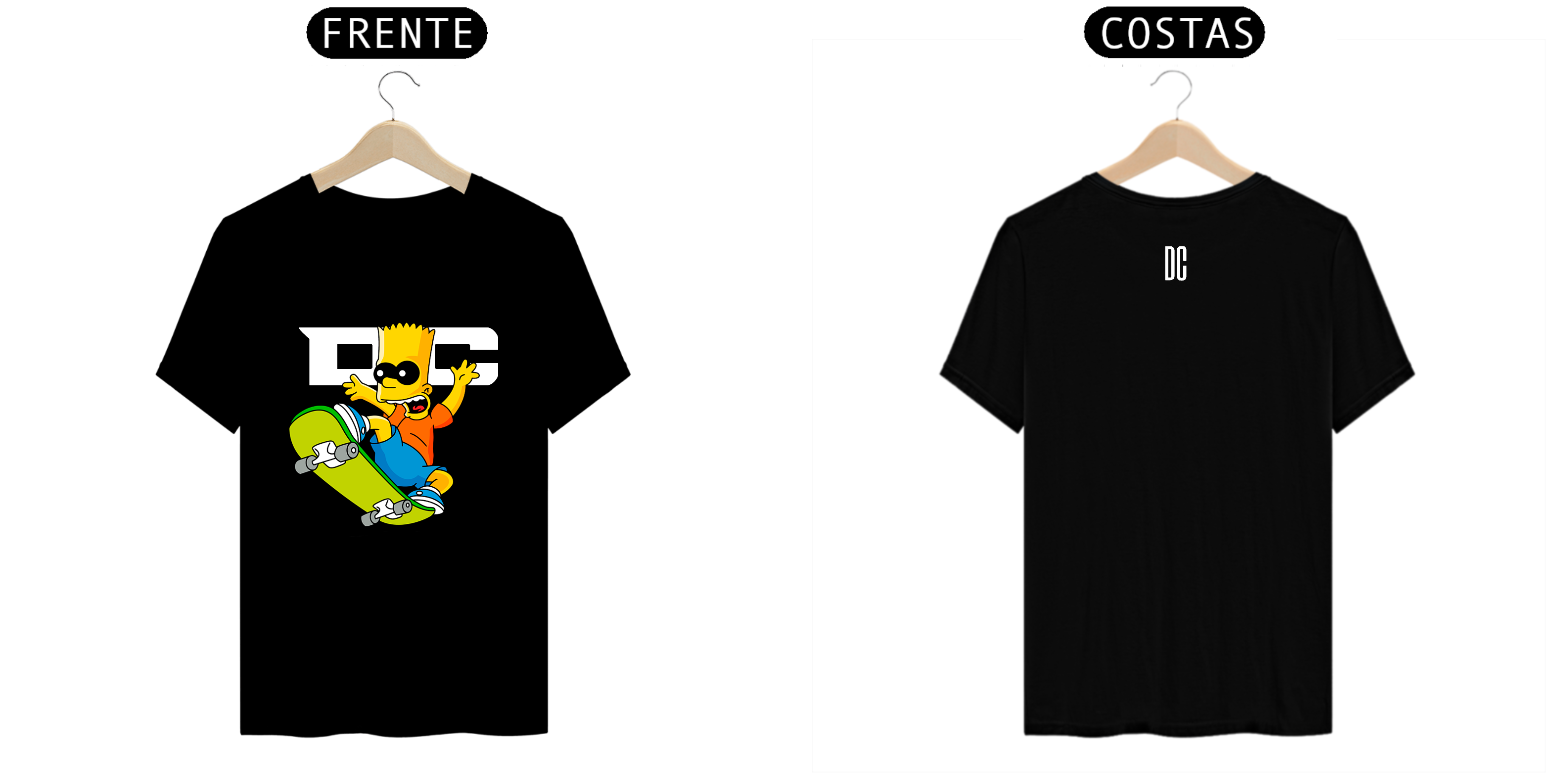 Nome do produto  Camiseta Preta Bart
