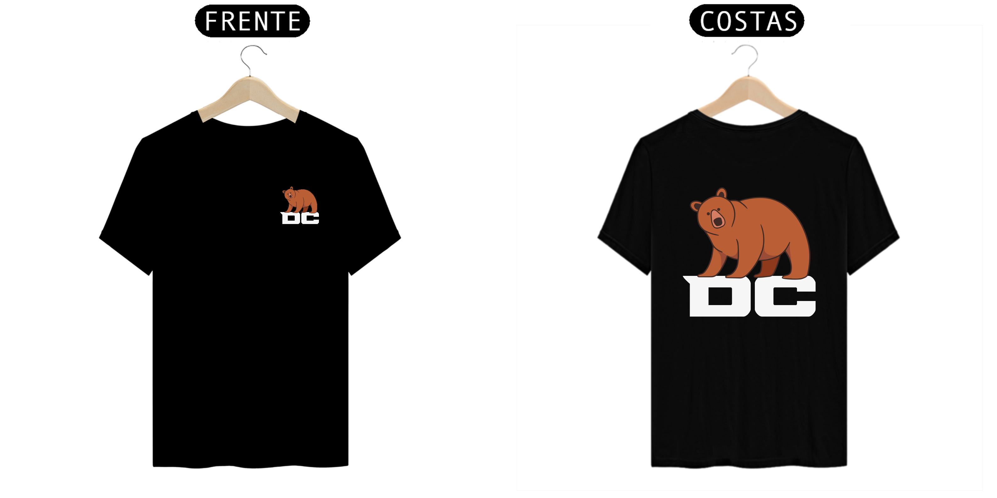 Nome do produto  Camiseta Preta Urso
