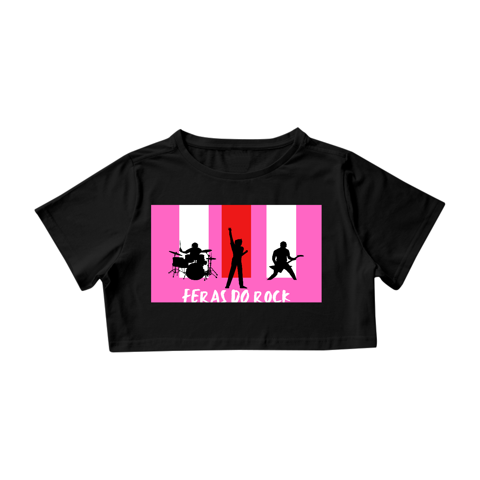 Nome do produto  feras do rock pink