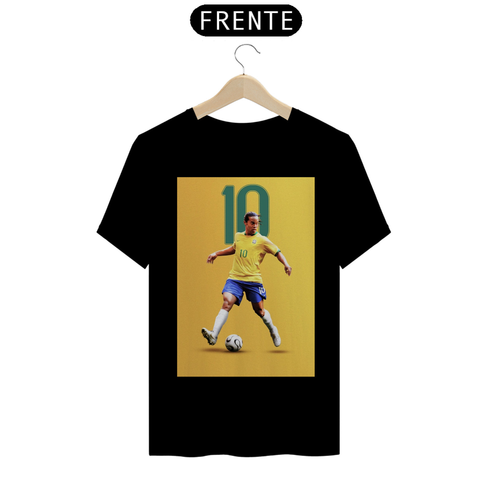 Nome do produto: Camisa ronaldinho camisa 10 seleção