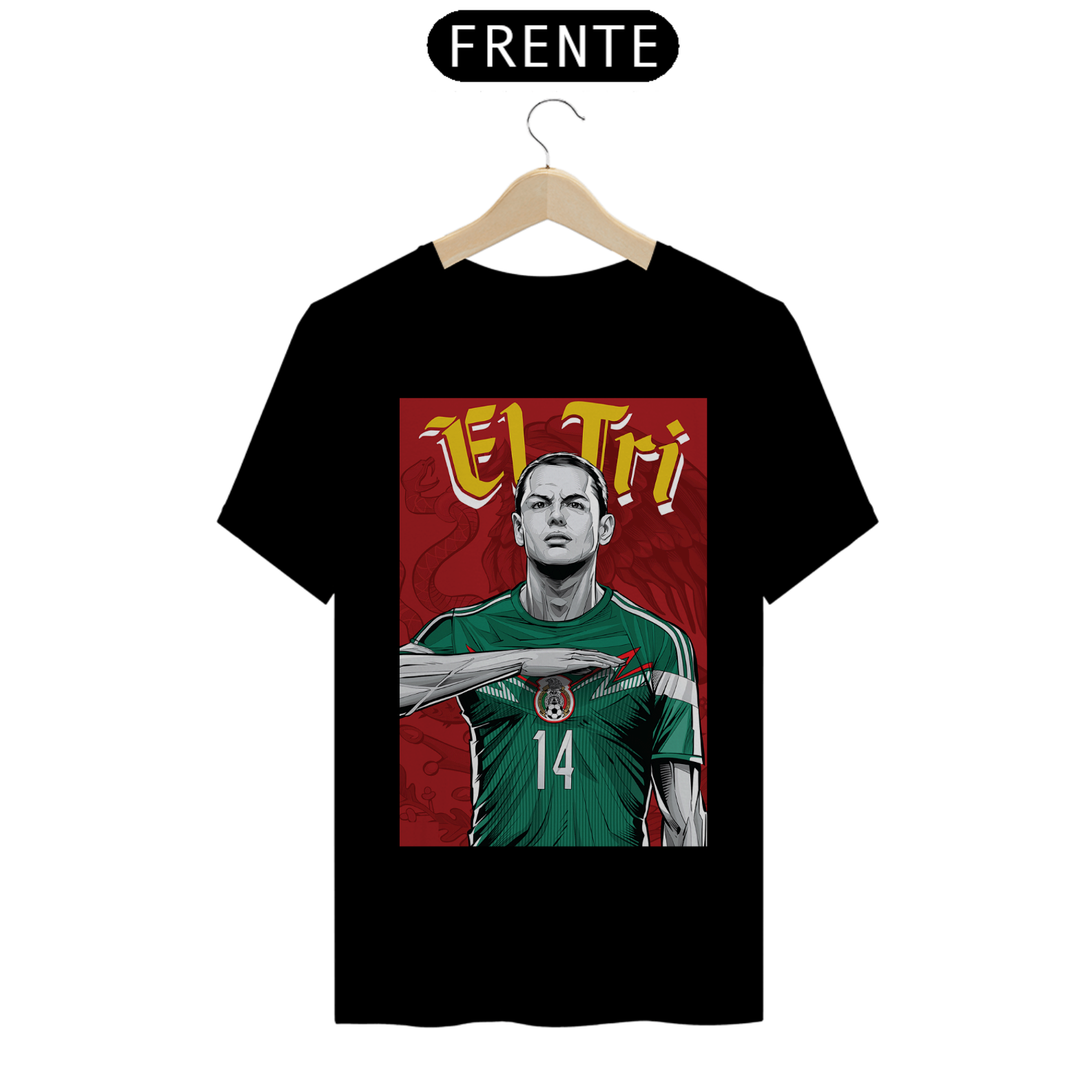 Camisa ilustração México copa de 2014 