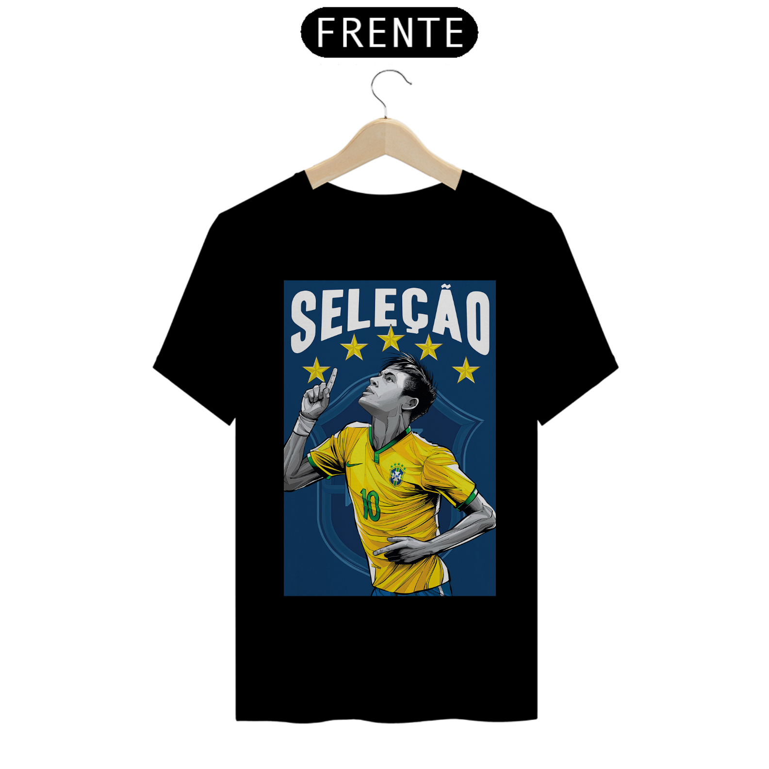 Camisa ilustração Brasil copa de 2014