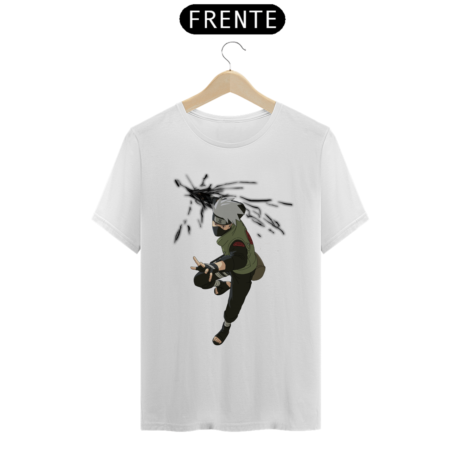 Camiseta Masculina - Naruto (Kakashi Hatake)