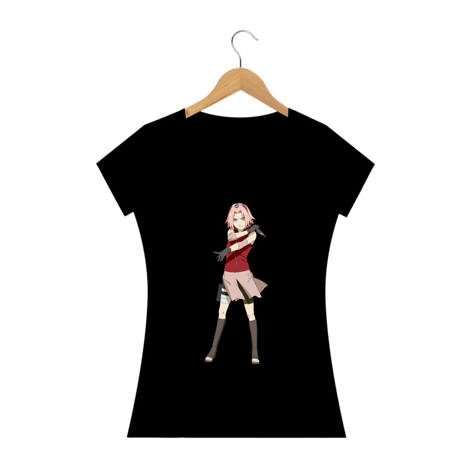 Camiseta Feminina - Naruto (Sakura)