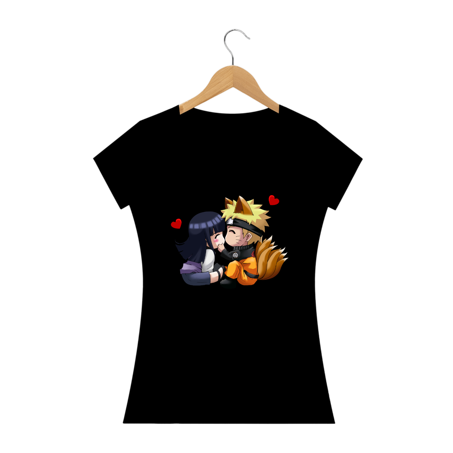 Nome do produto: Camiseta Feminina - Naruto & Hinata