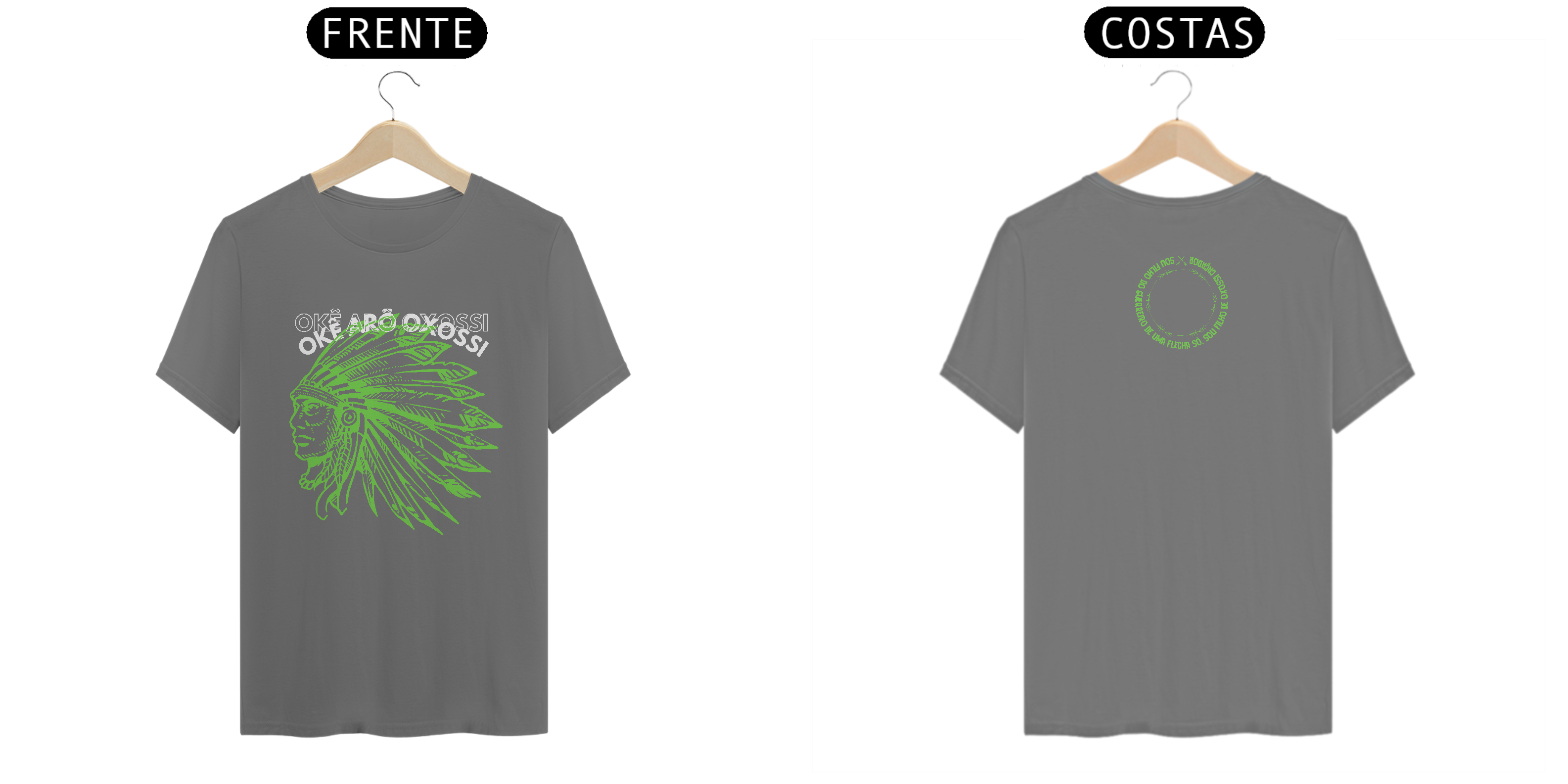 Camiseta Masculina Estonada Oxossi caboclo