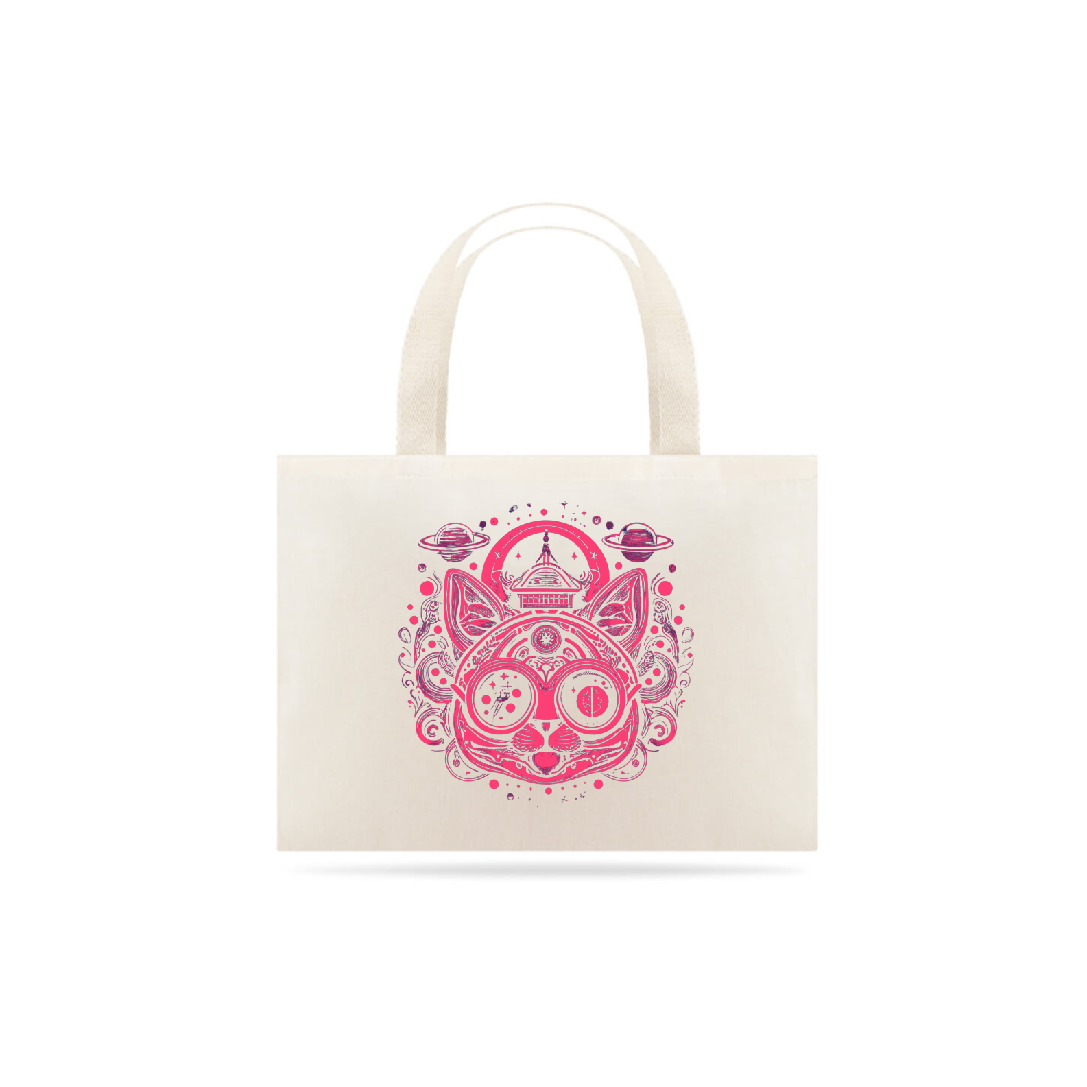 Eco bag Gato psicodélico
