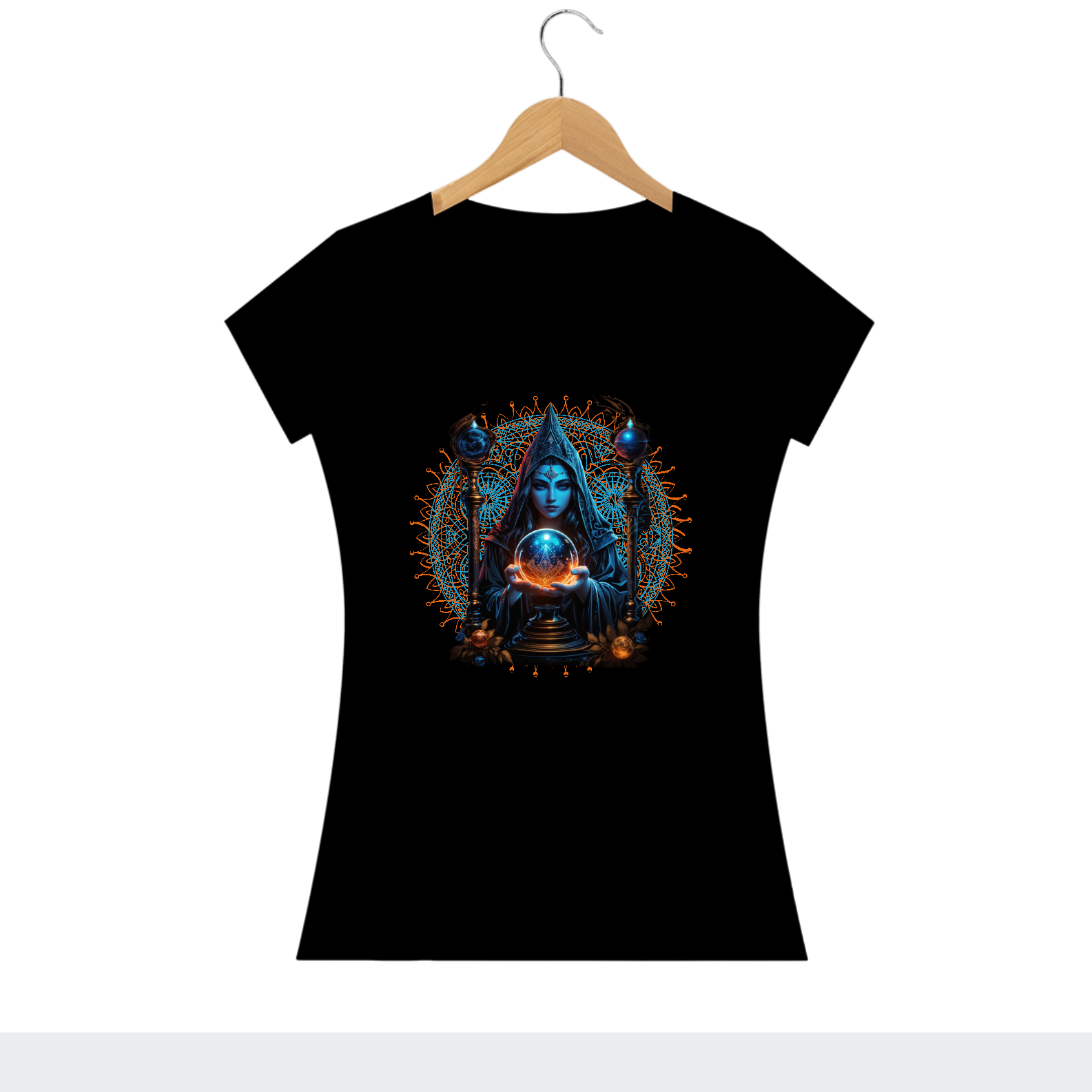 camista fem bruxa feiticeira (100 % algodão)