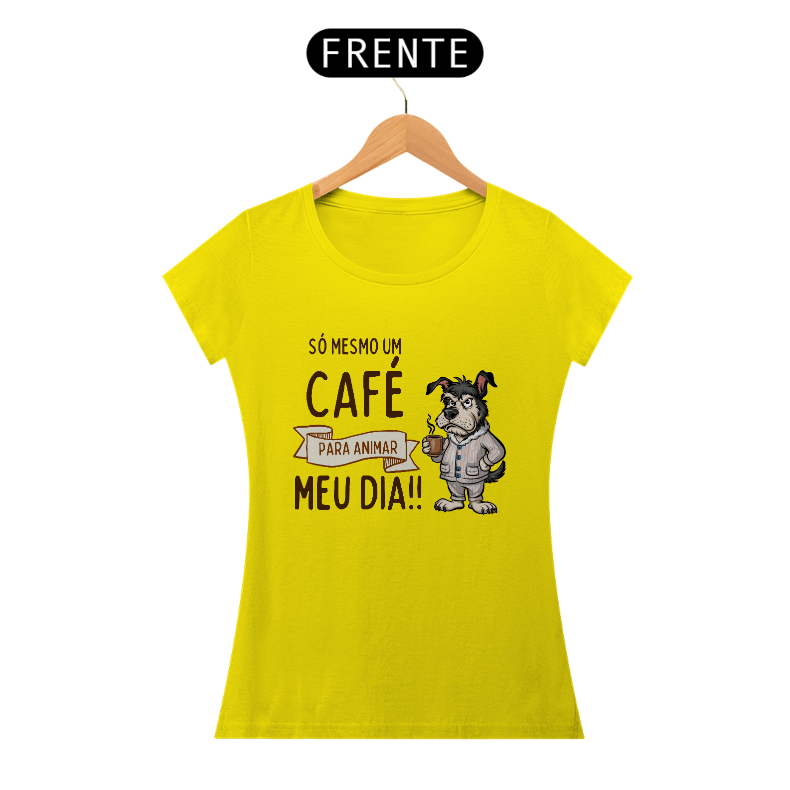 CAMISETA BABY LONG QUALITY, DOG FRASES