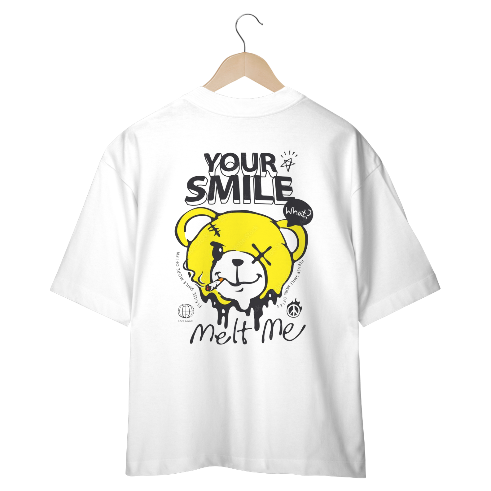 CAMISETA OVERSIZED COSTAS, URSINHO HARD