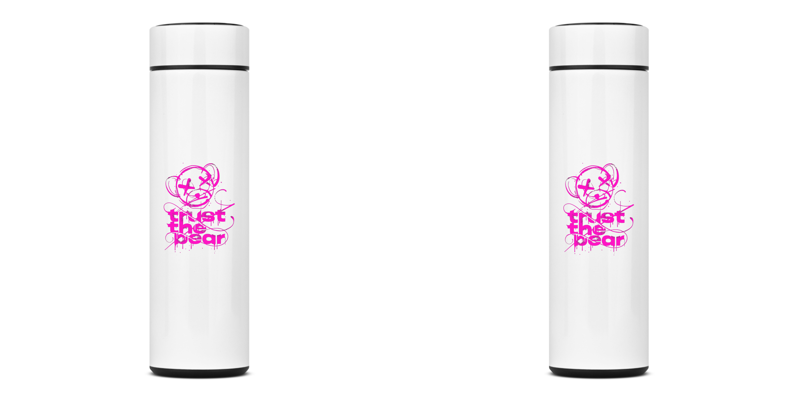 GARRAFA TÉRMICA URSO TRUST THE BEAR, AÇO INOXIDÁVEL 40OML, FRENTE E VERSO