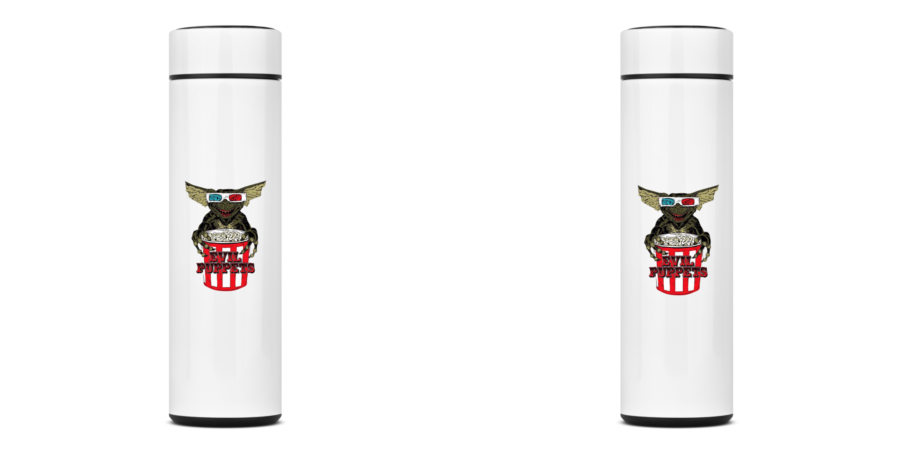 GARRAFA TÉRMICA THANK YOU, AÇO INOXIDÁVEL 40OML, FRENTE E VERSO