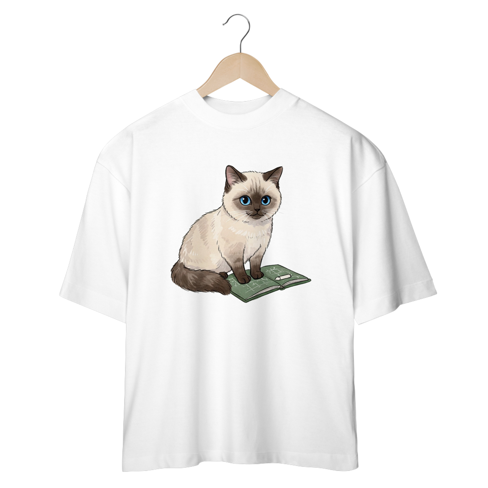 CAMISETA OVERSIZED, STUDIOUS CAT