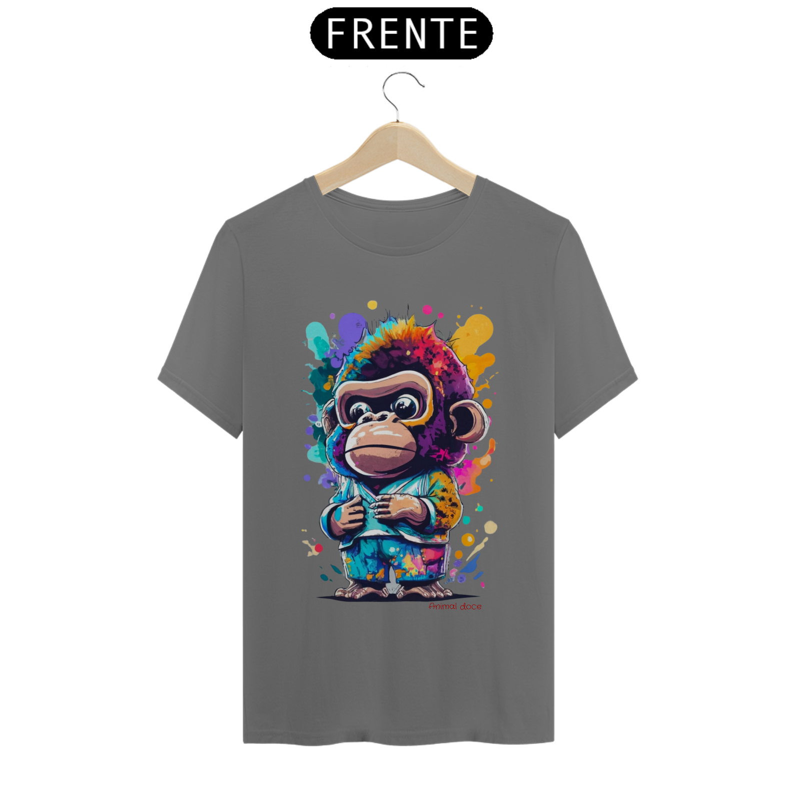 CAMISETA T-SHIRT ESTONADA, KING MONKEY