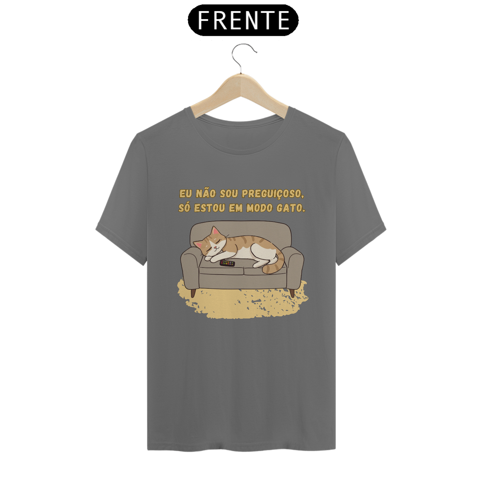 CAMISETA T-SHIRT ESTONADA, CAT FRASES