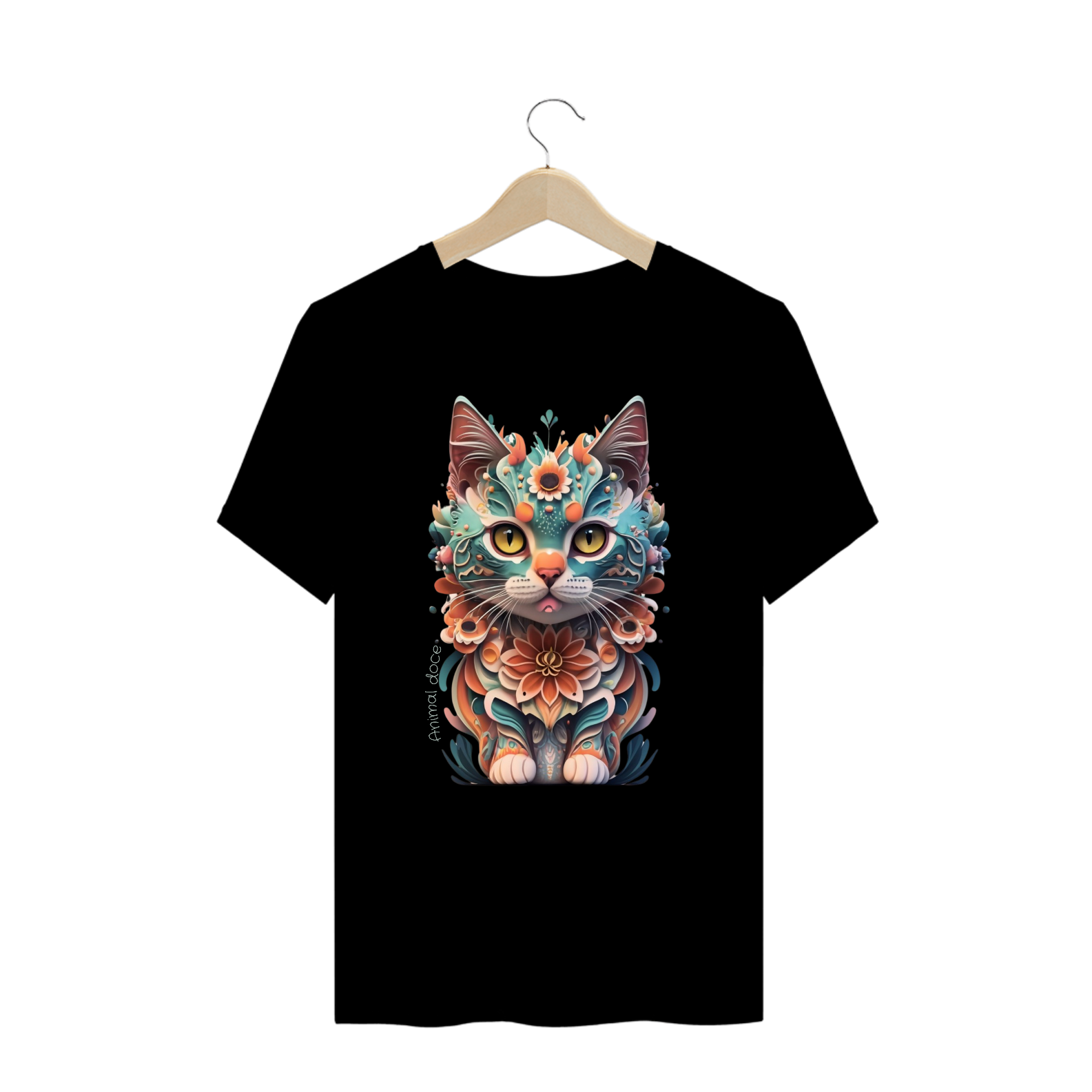  CAMISETA T-SHIRT PLUS SIZE, PRINCESS CAT