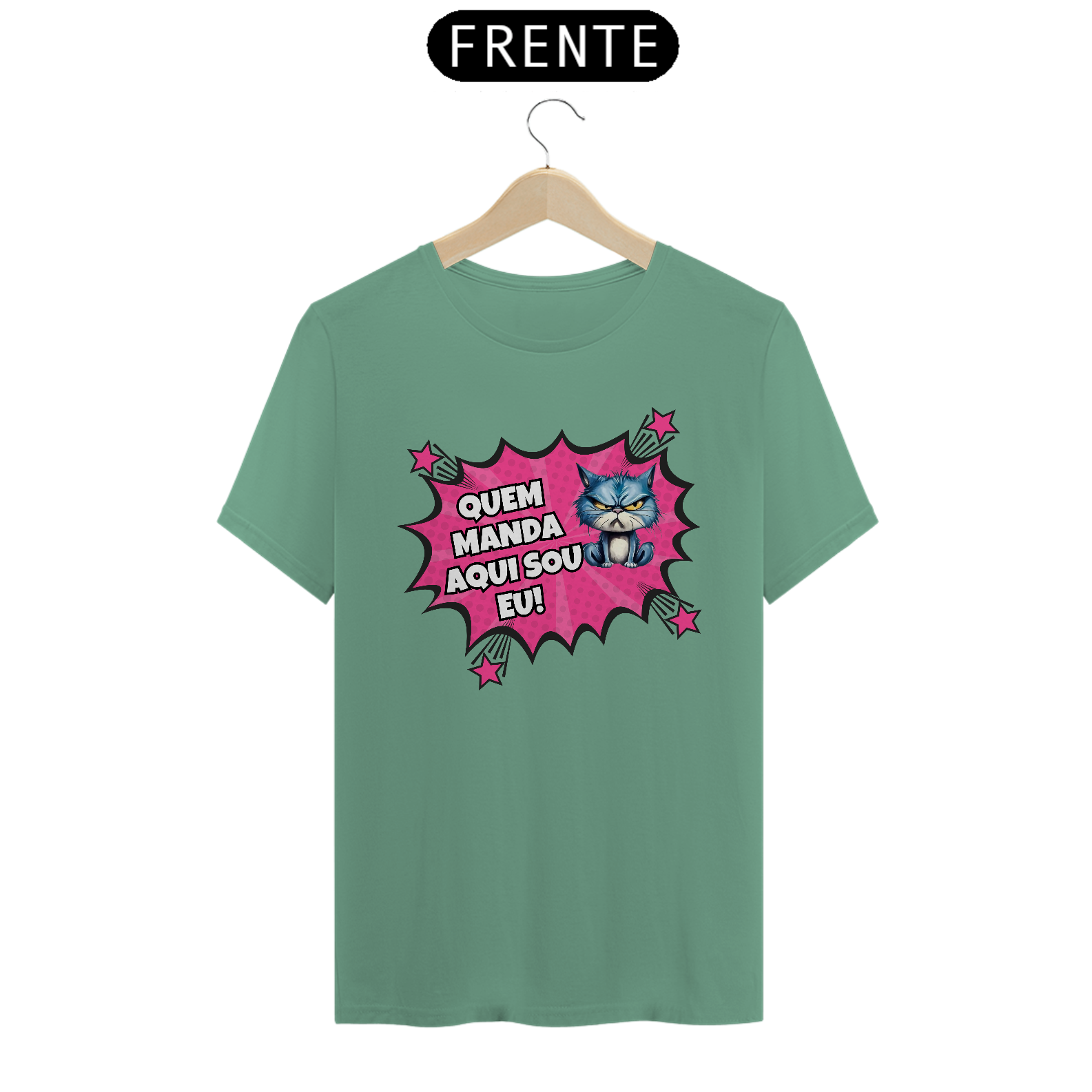 CAMISETA T-SHIRT ESTONADA, COMICS CAT FRASES