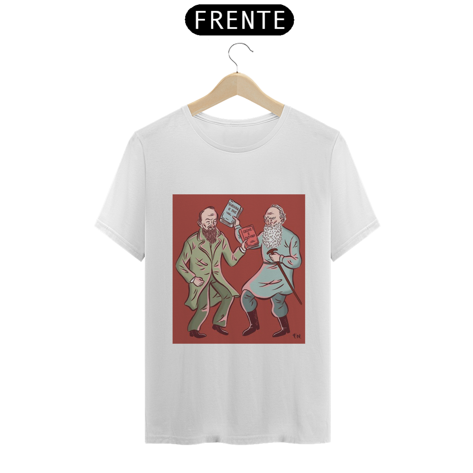 Nome do produto: camisa Dostoievski e Tolstoi