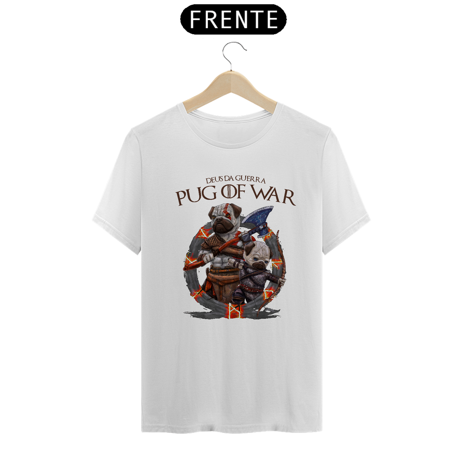 Camiseta  pug of war 