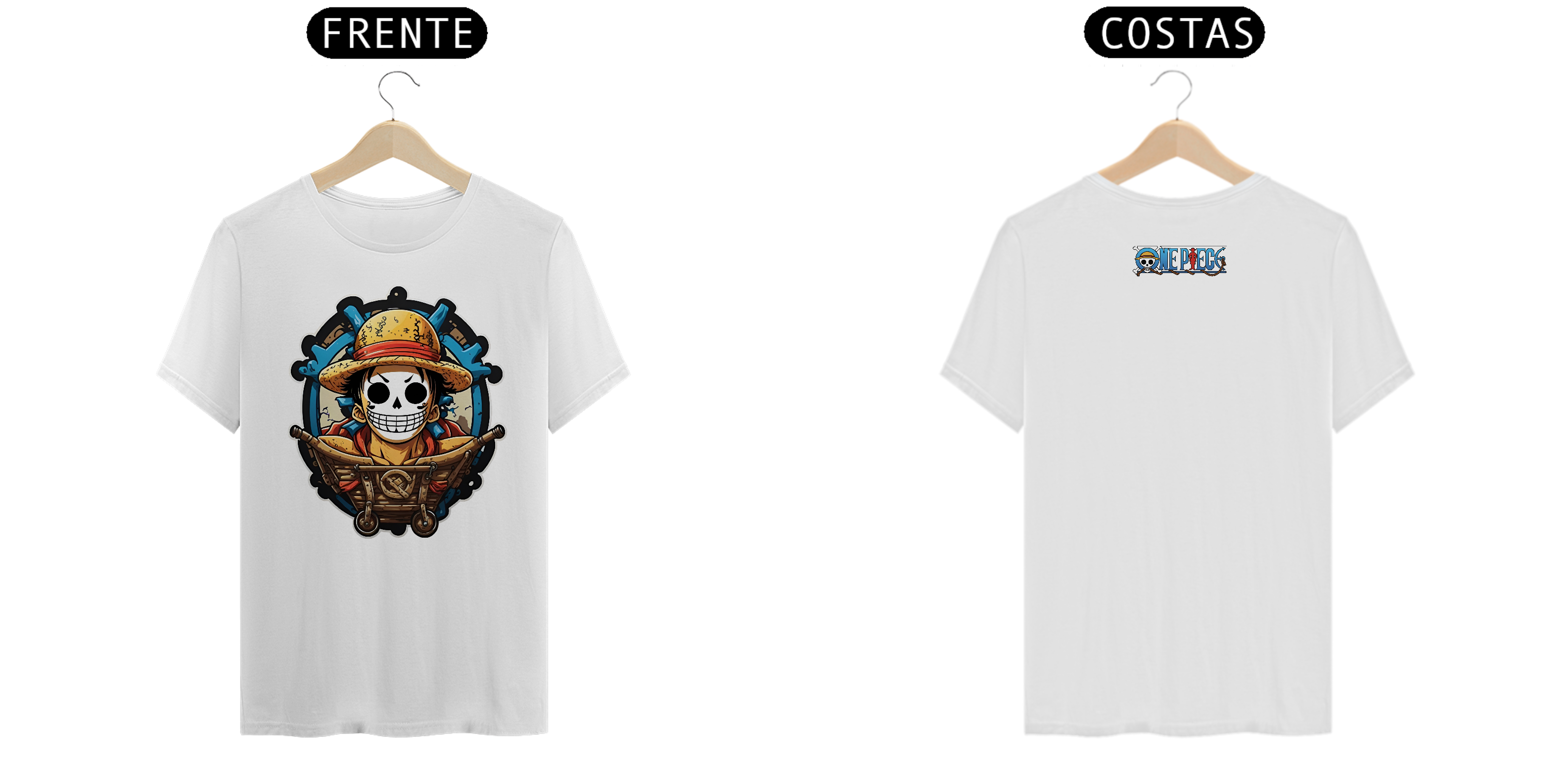 Nome do produto: Camiseta One Piece - Luffy Caveira