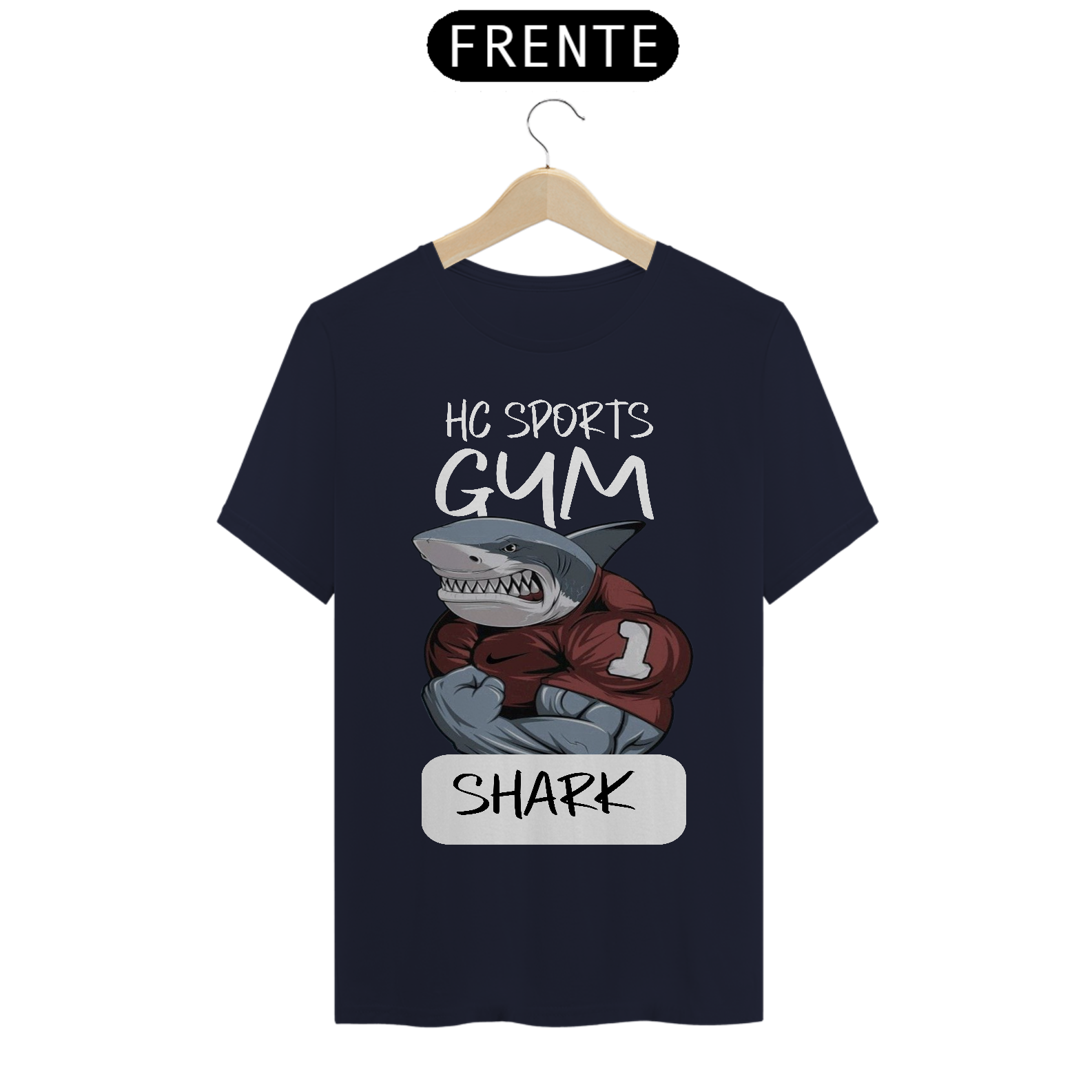 HC SPORTS T-Shirt Premium Gym Shark 