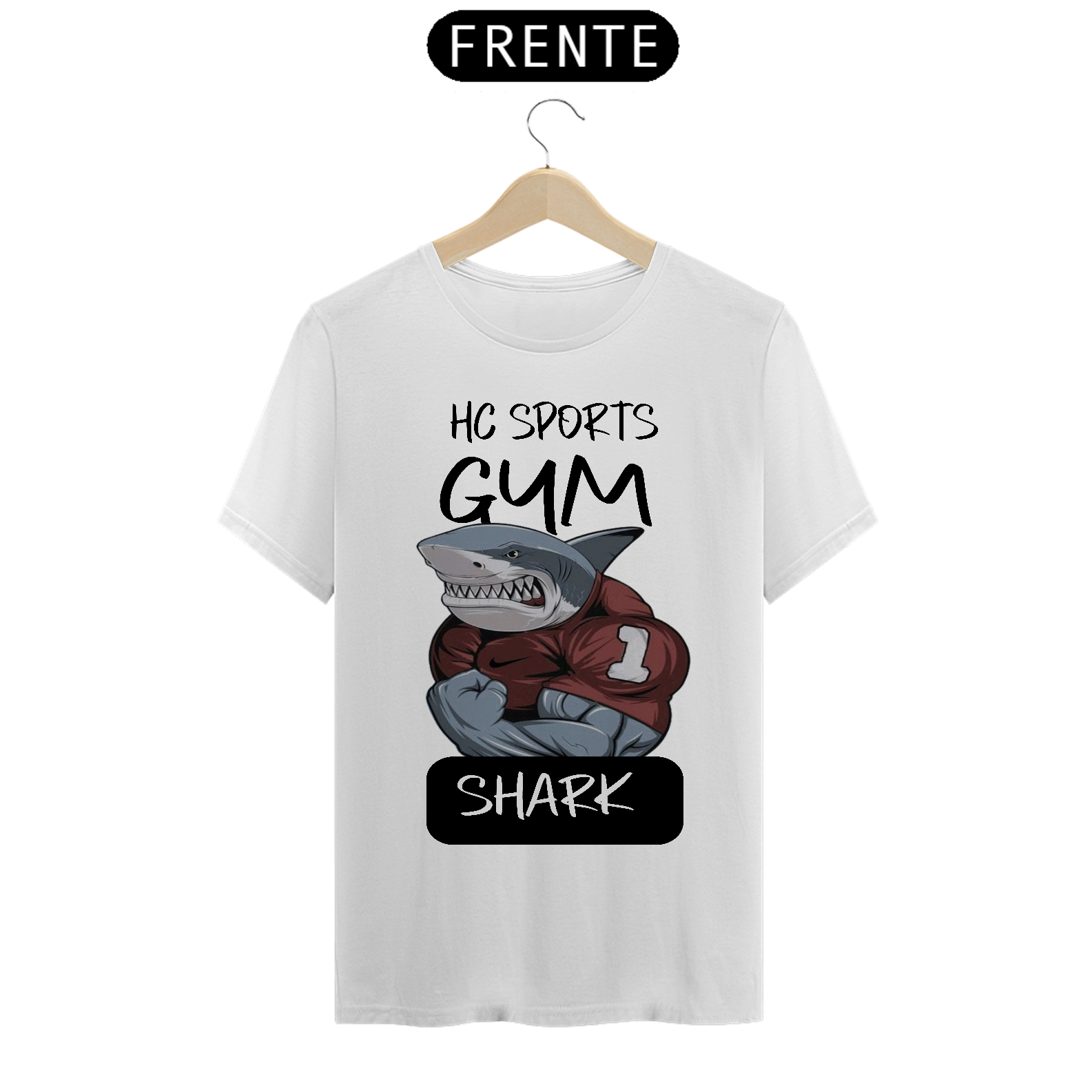 HC SPORTS T-Shirt Premium Gym Shark 