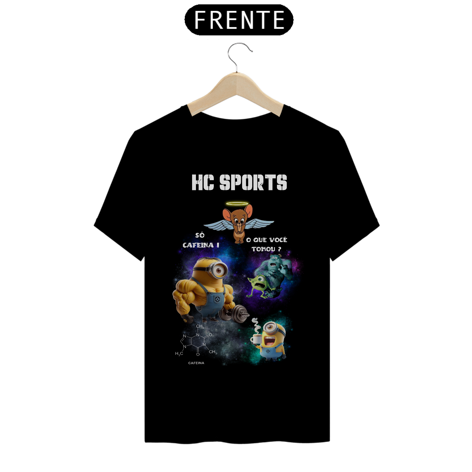 HC SPORTS T-Shirt Premium Cafeína 