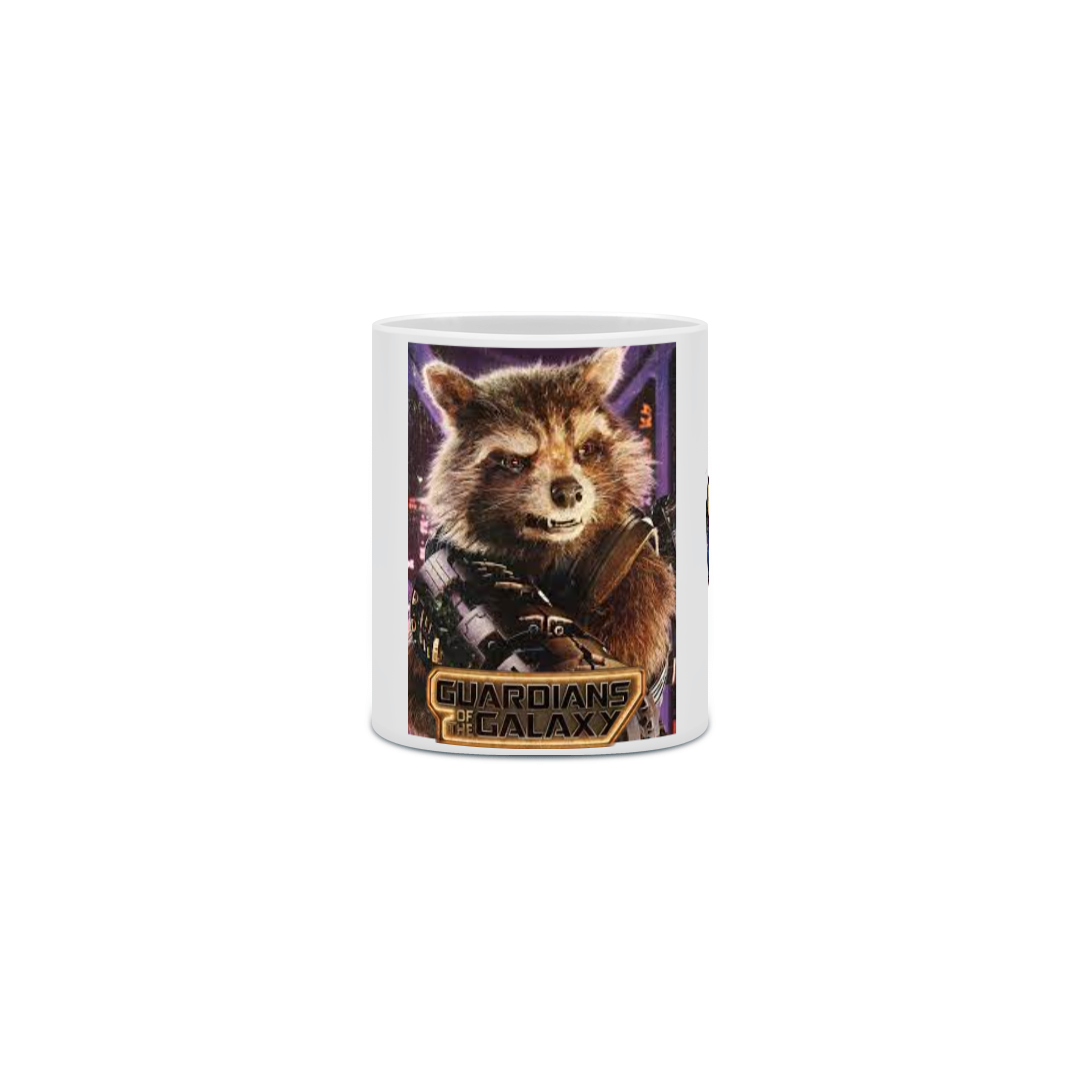 Caneca guardioes da galaxia Roket Raccoon