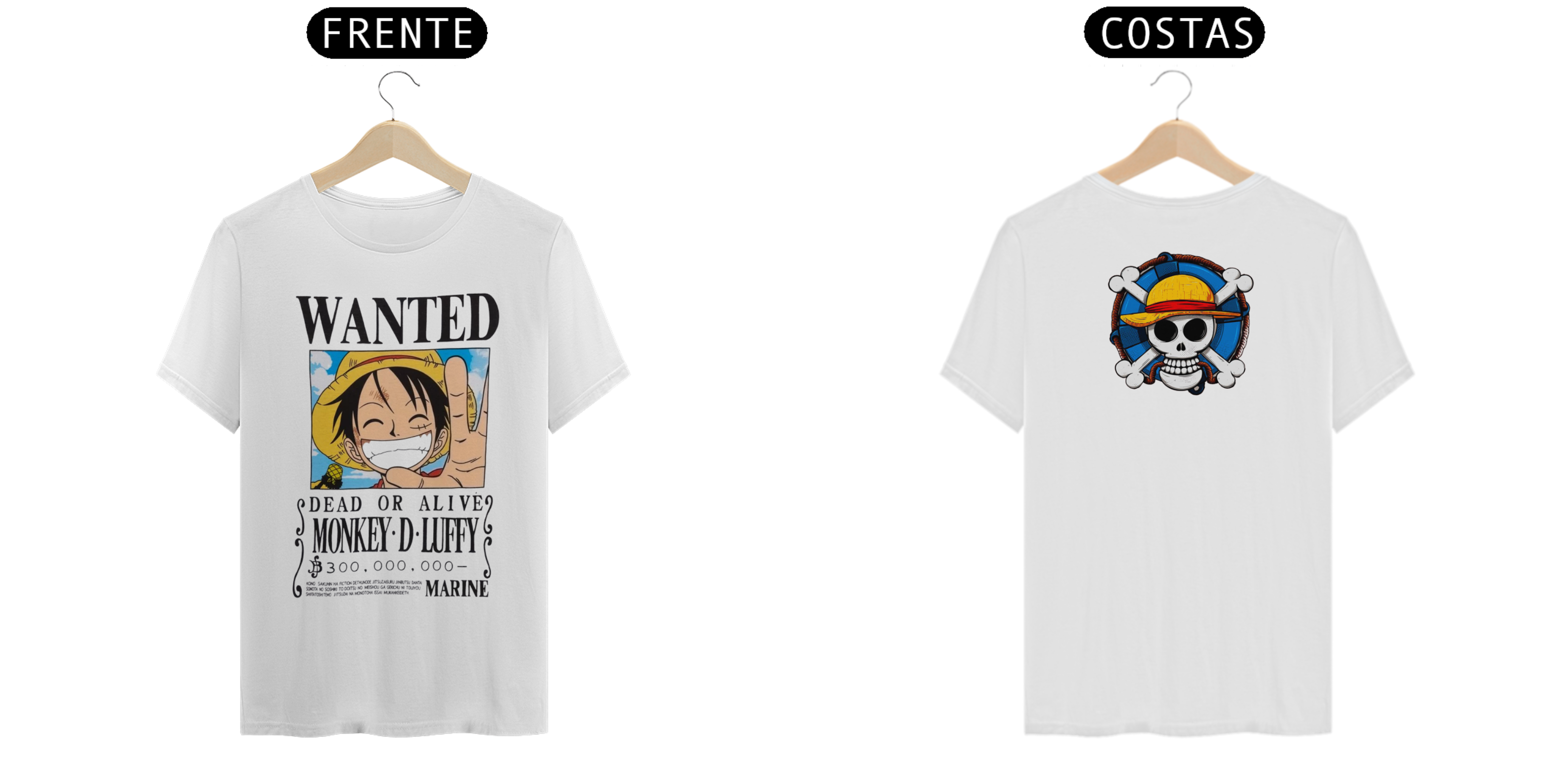 Camisa One Piece - Luffy Procurado