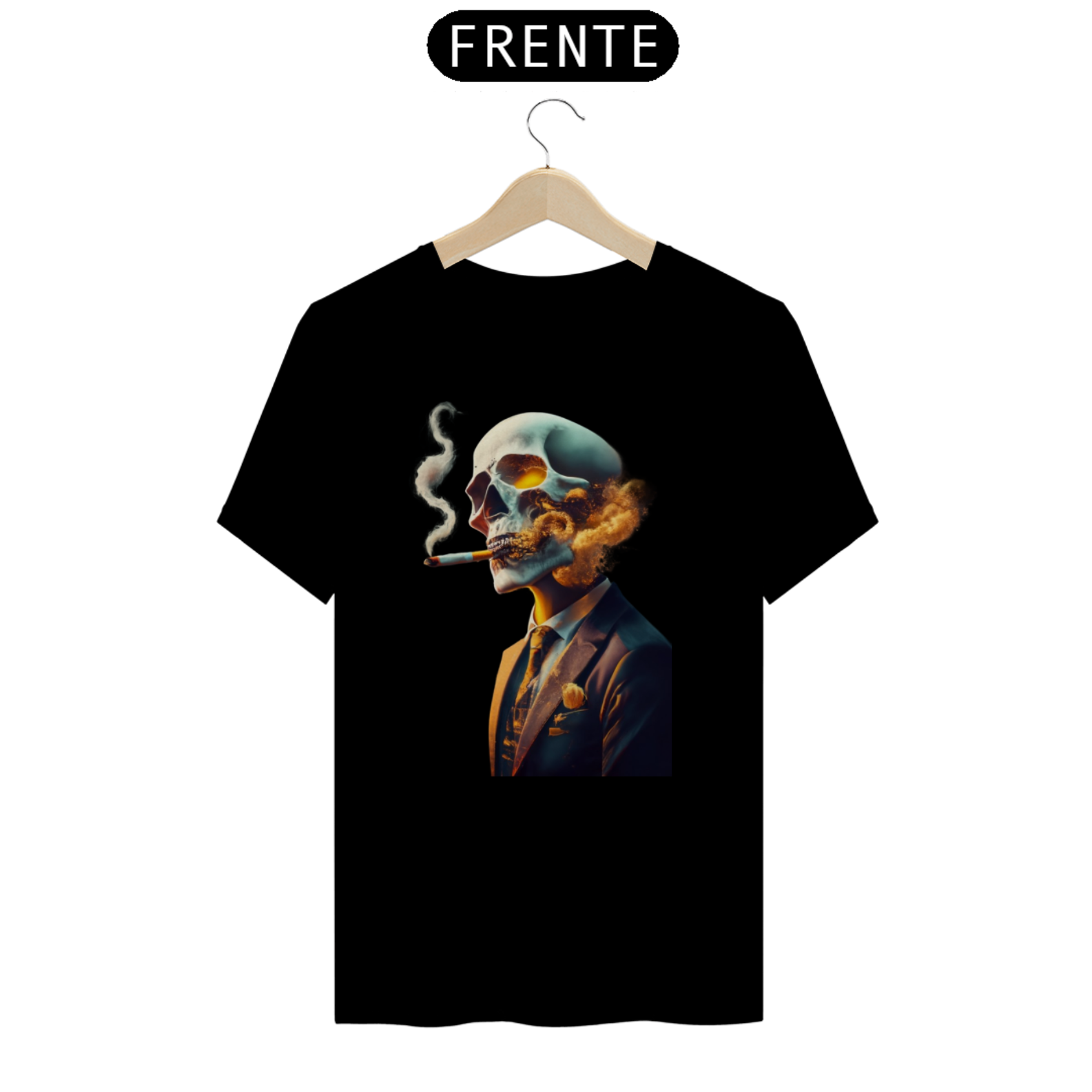Camiseta Smoking Skeleton