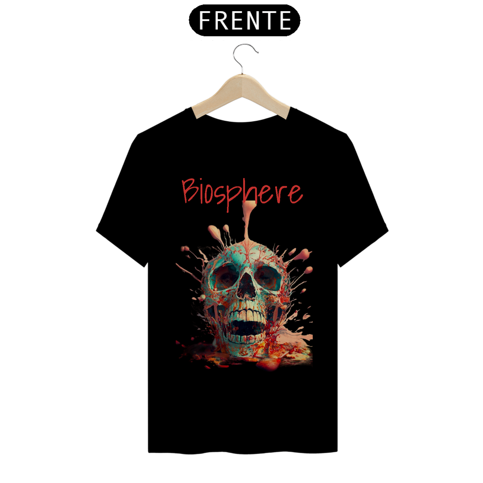 Camiseta Scribbled Skull
