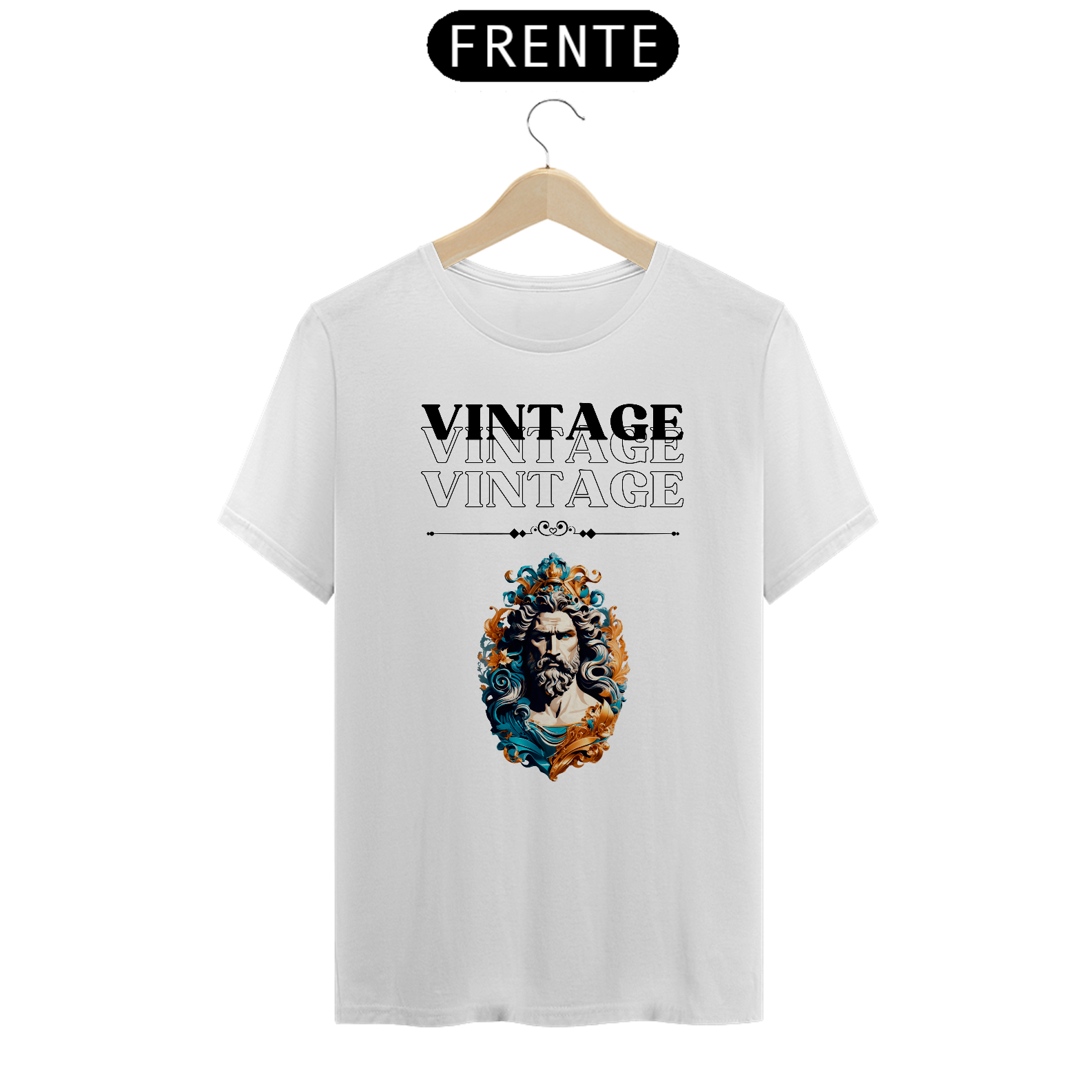 Camiseta - Poseidon Vintage white