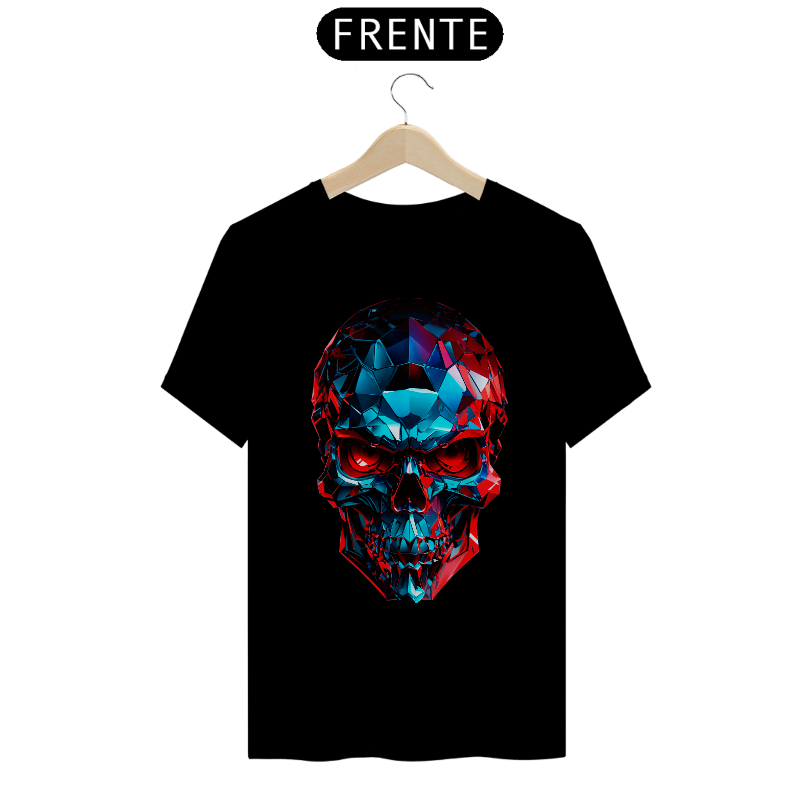 Camiseta - Skull Red Eyes