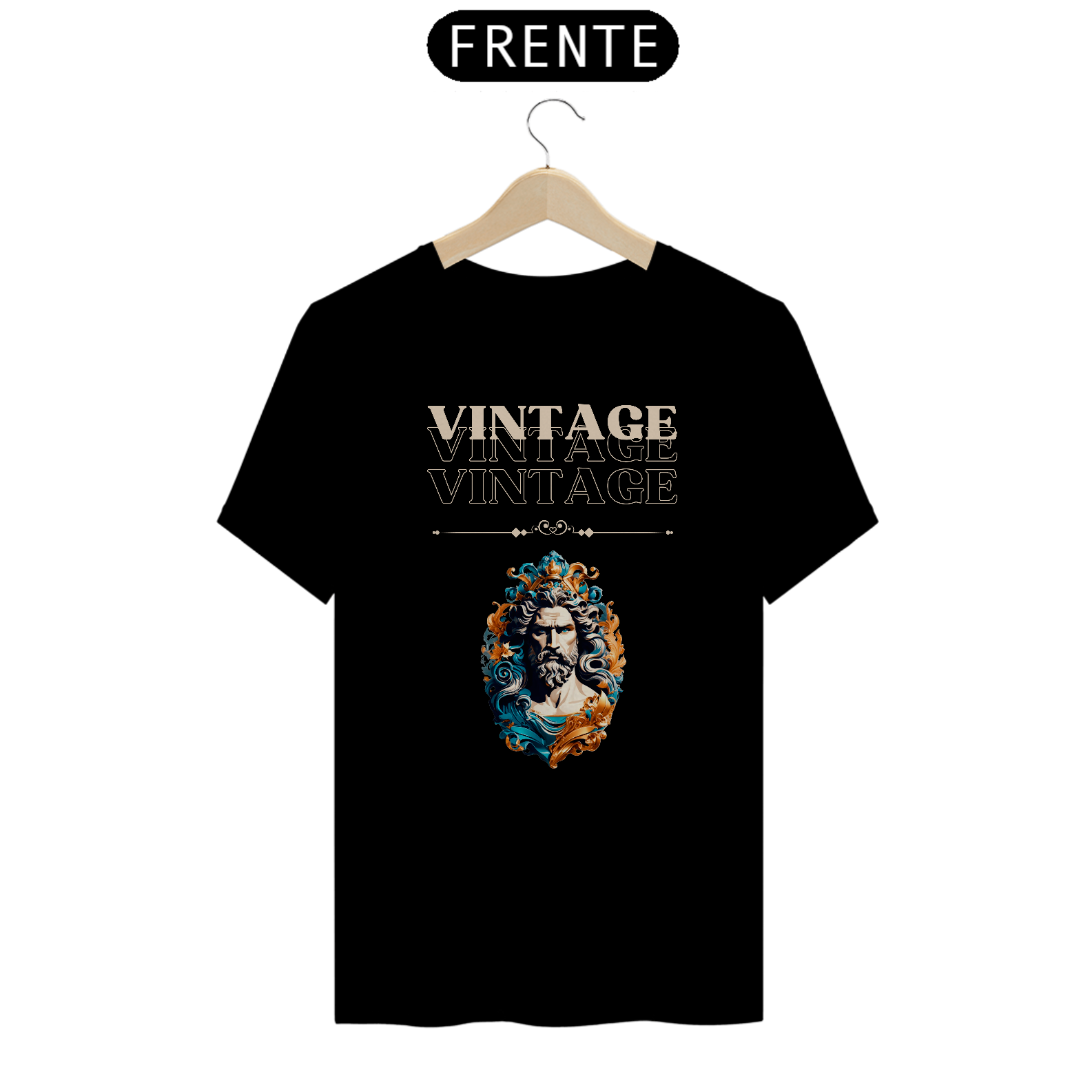 Camiseta - Poseidon Vintage black