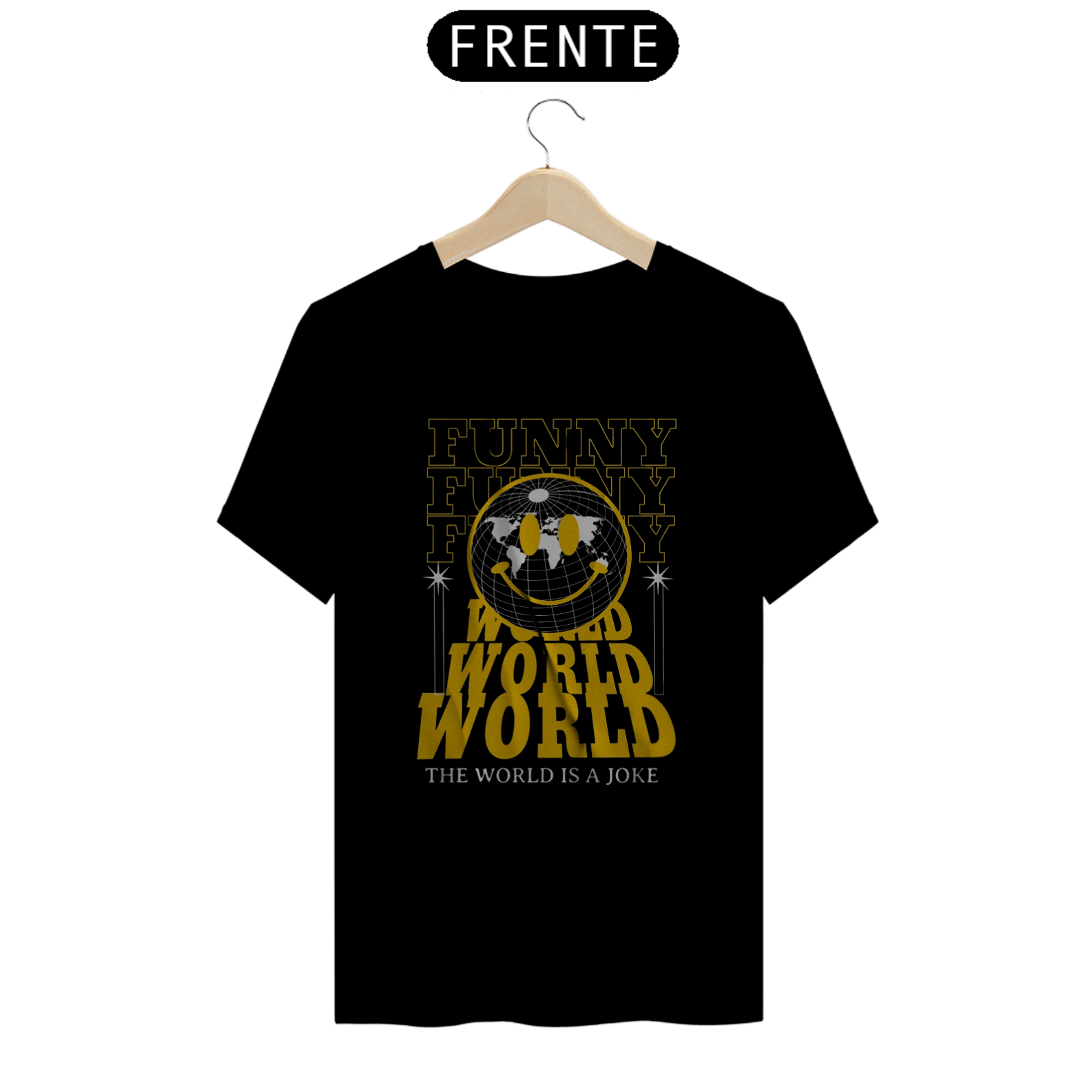 Camiseta Aura Streetwear FUNNY WORLD