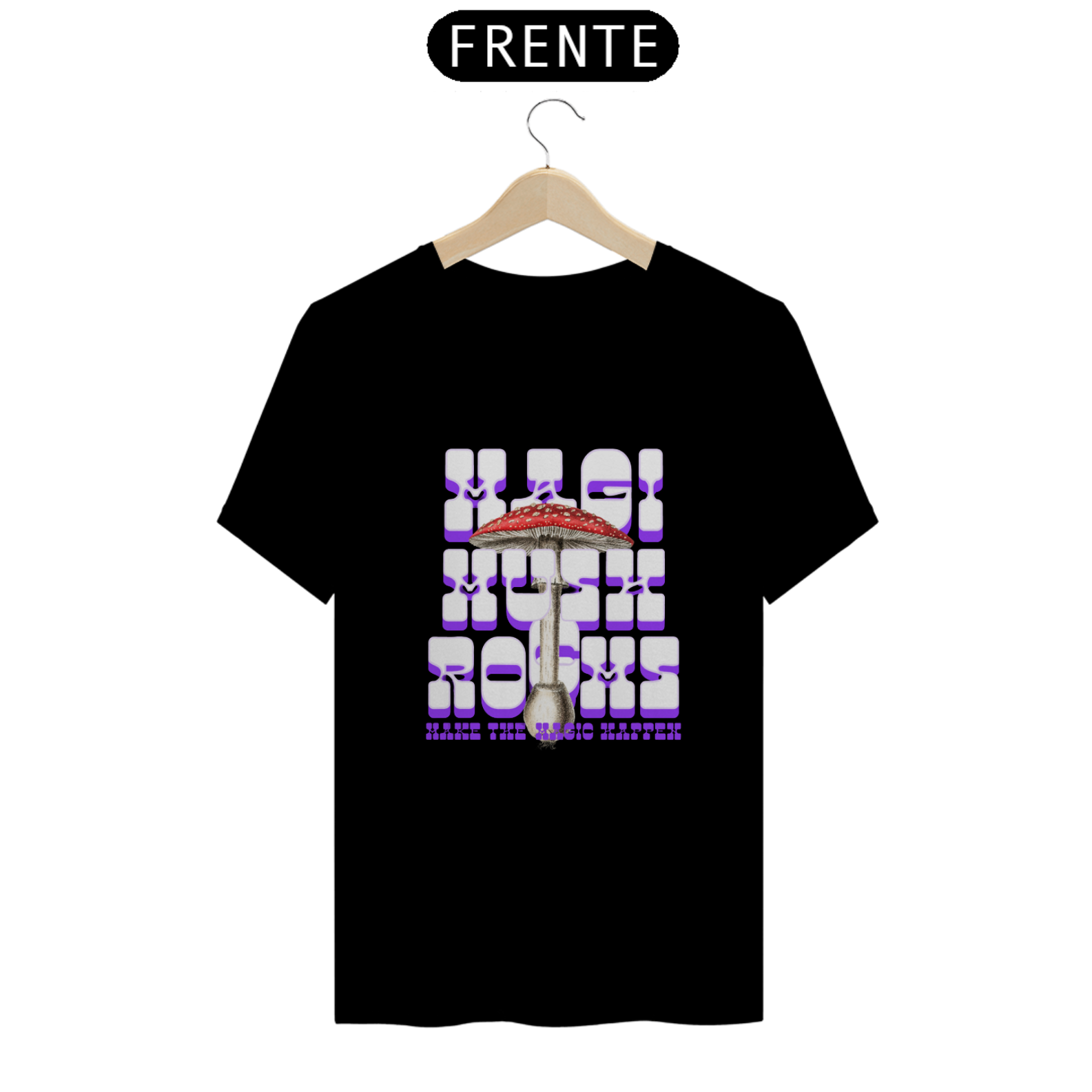 Camiseta Aura Streetwear Y2K Cogumelo Magico