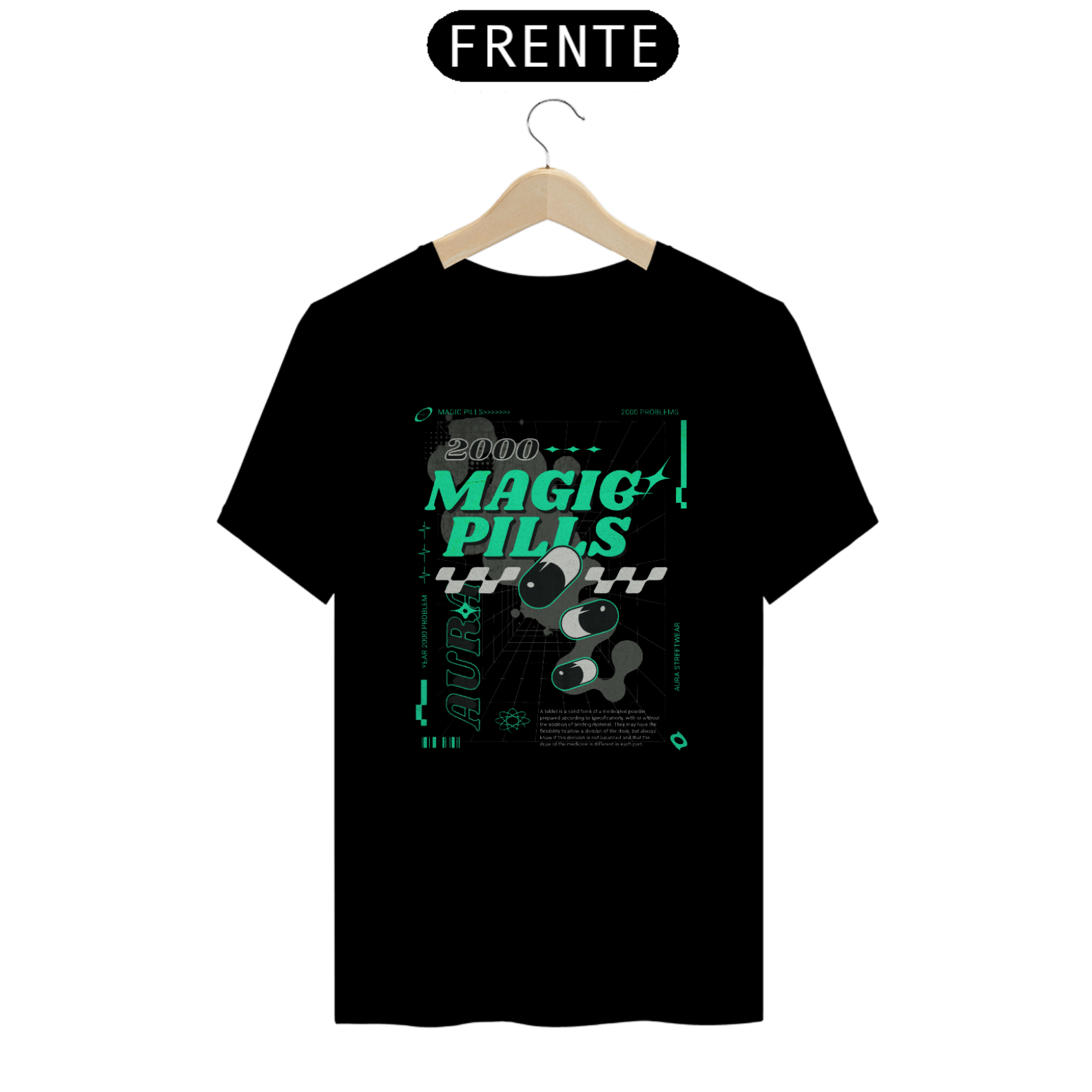 Camiseta Aura Streetwear Magic Pills
