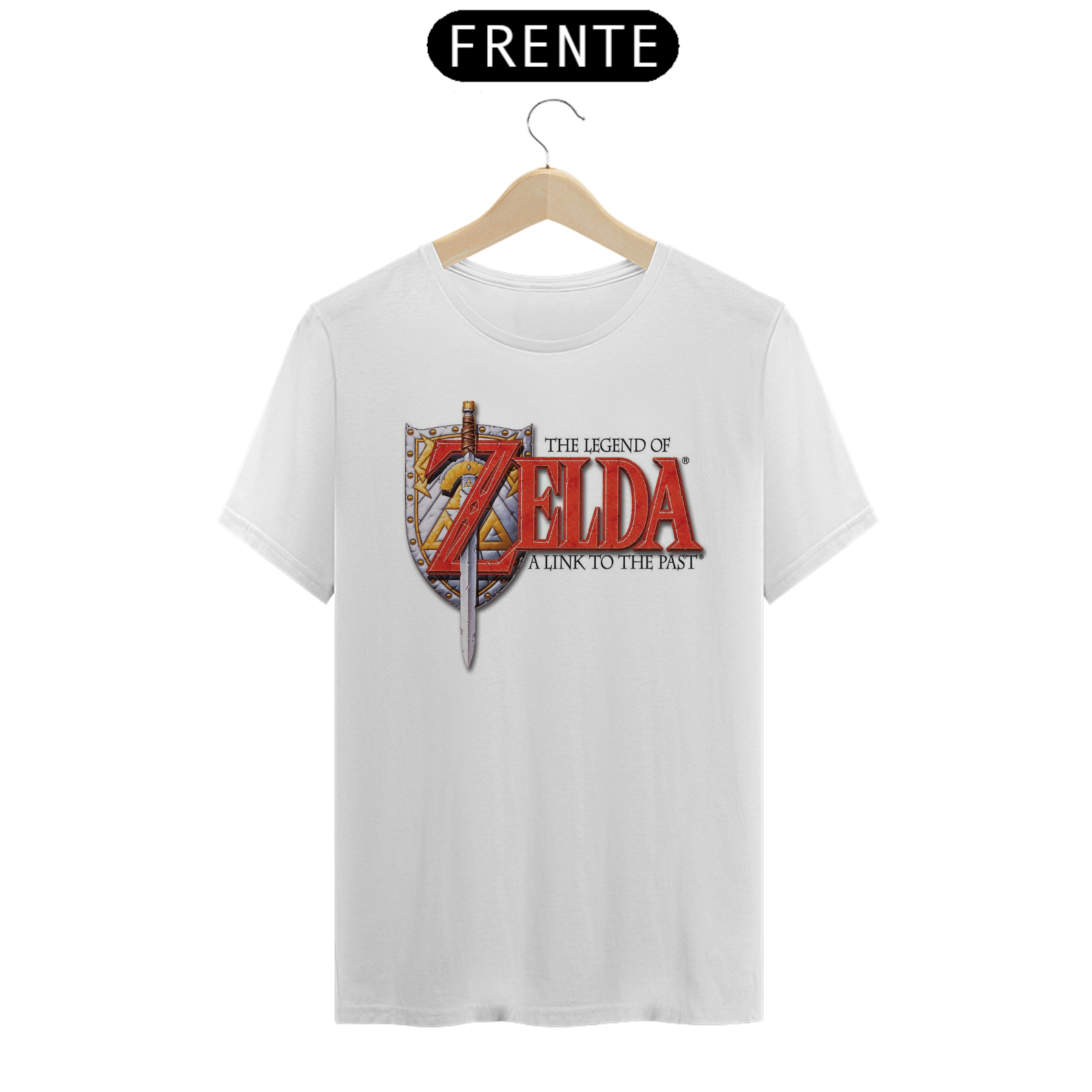 CAMISA ZELDA A LINK TO THE PAST BRANCA