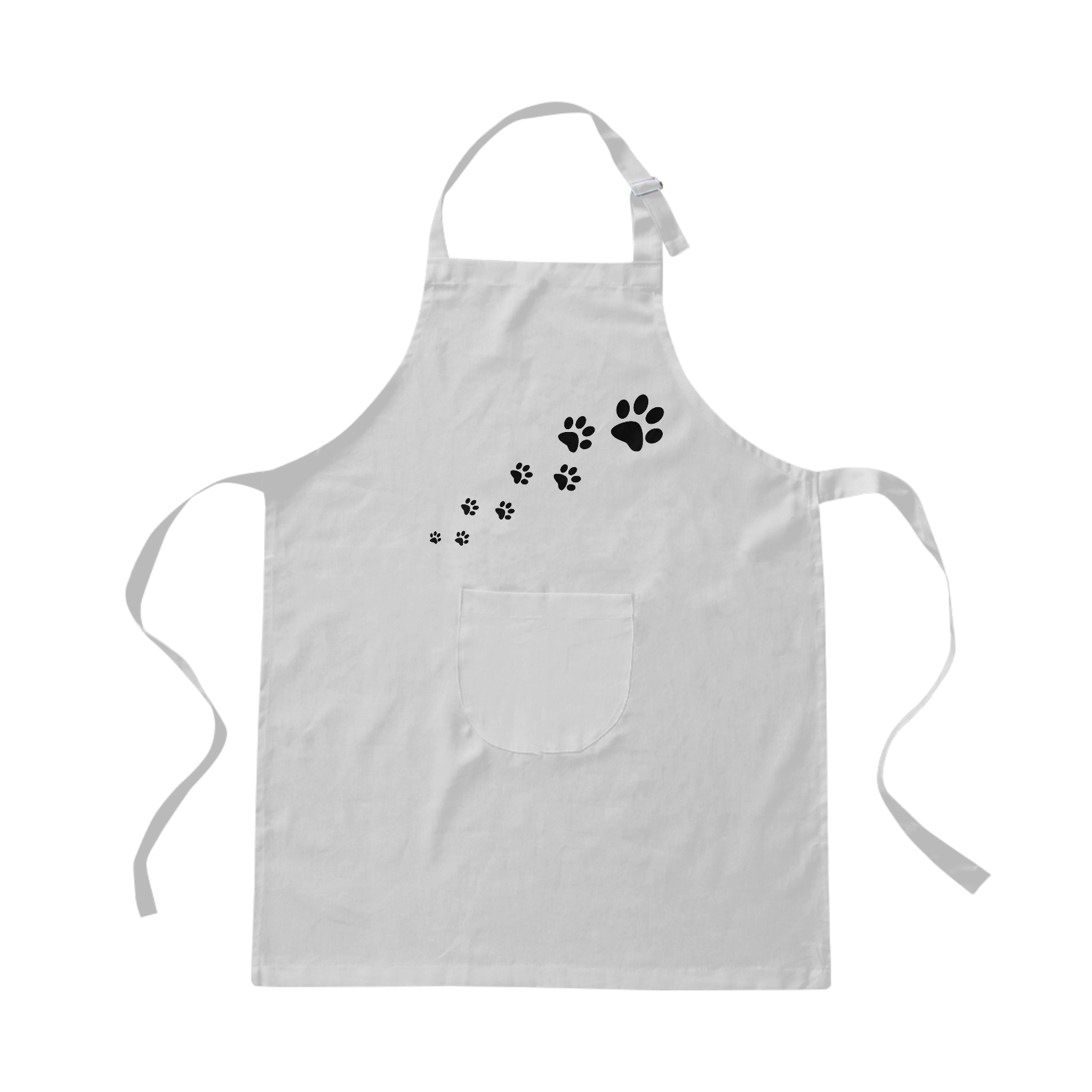 AVENTAL PEGADAS CRECENDO BRANCO